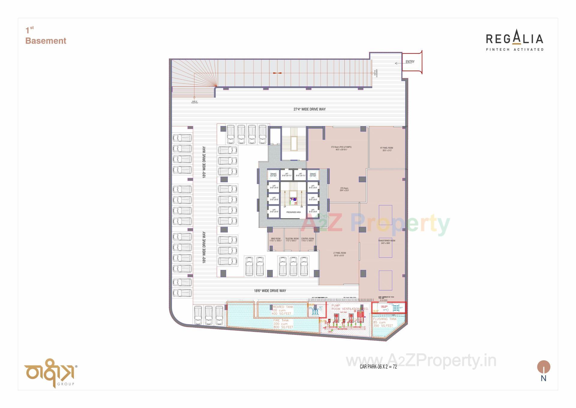 Layout of real estate project Regalia located at Ratanpur, Gandhinagar, Gujarat