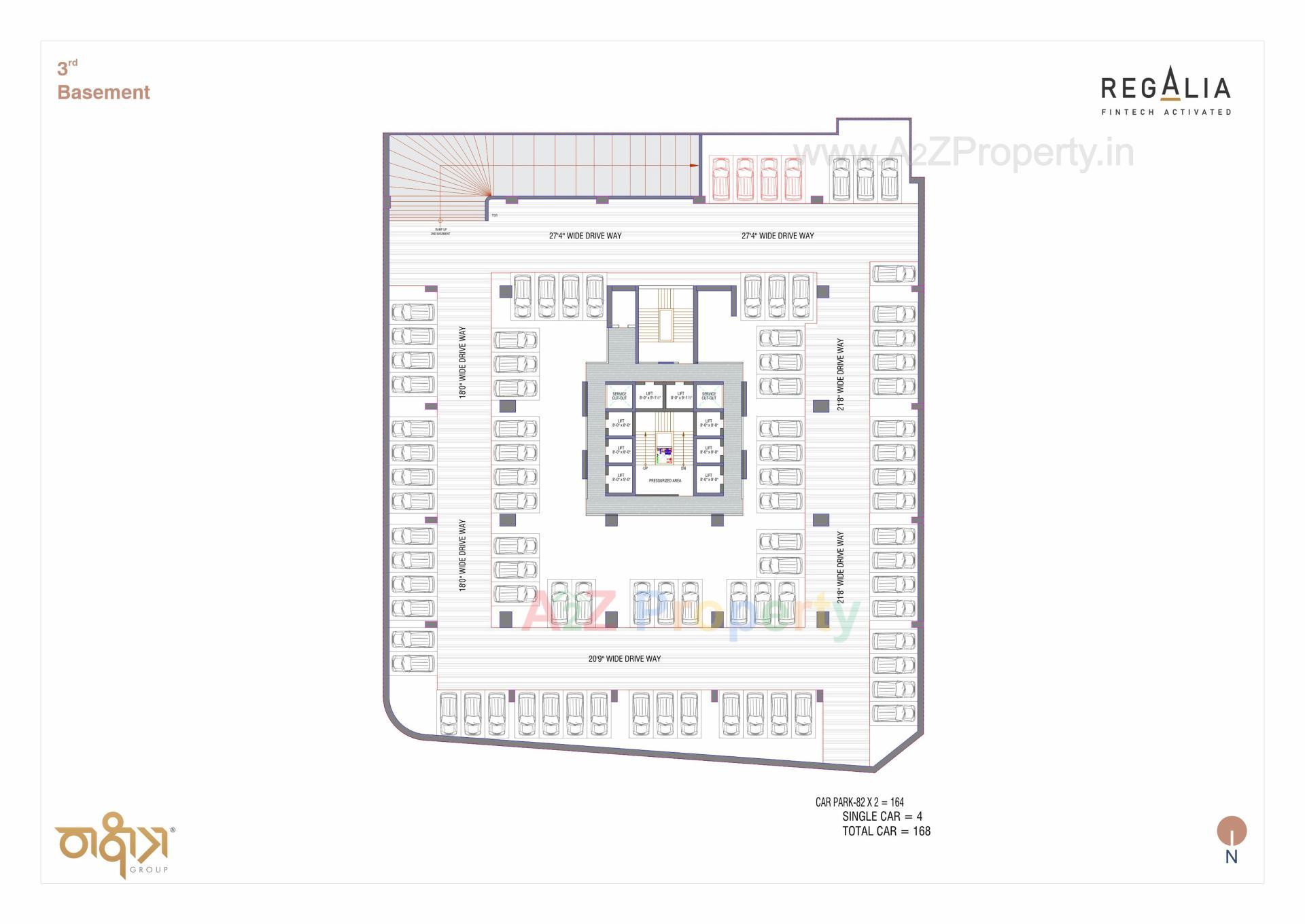 Layout of real estate project Regalia located at Ratanpur, Gandhinagar, Gujarat