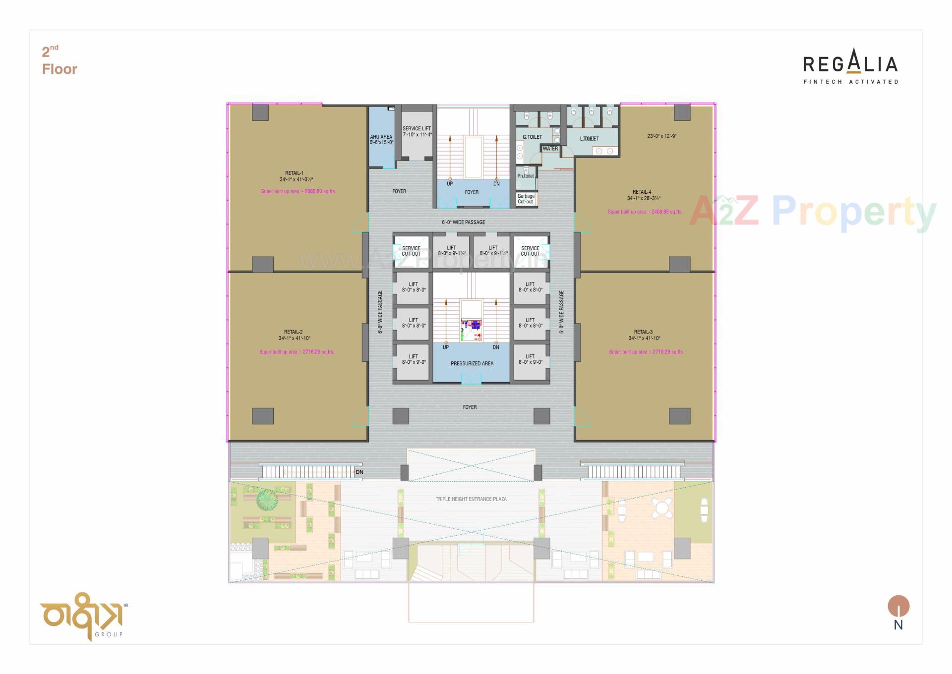 Layout of real estate project Regalia located at Ratanpur, Gandhinagar, Gujarat