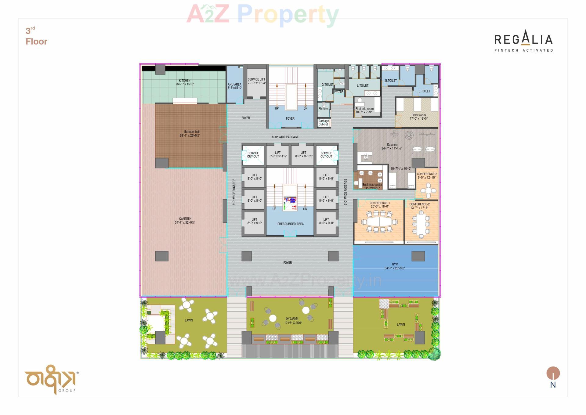 Layout of real estate project Regalia located at Ratanpur, Gandhinagar, Gujarat