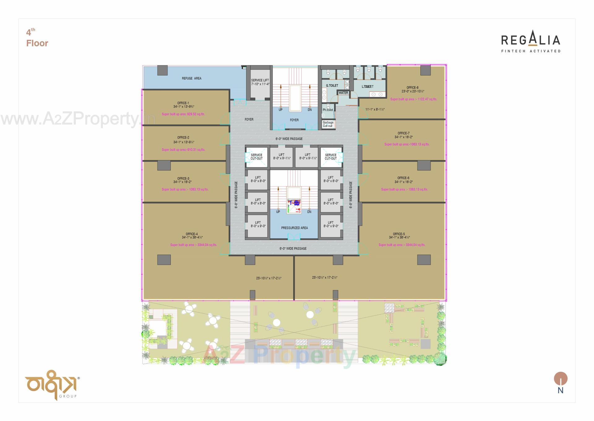 Layout of real estate project Regalia located at Ratanpur, Gandhinagar, Gujarat
