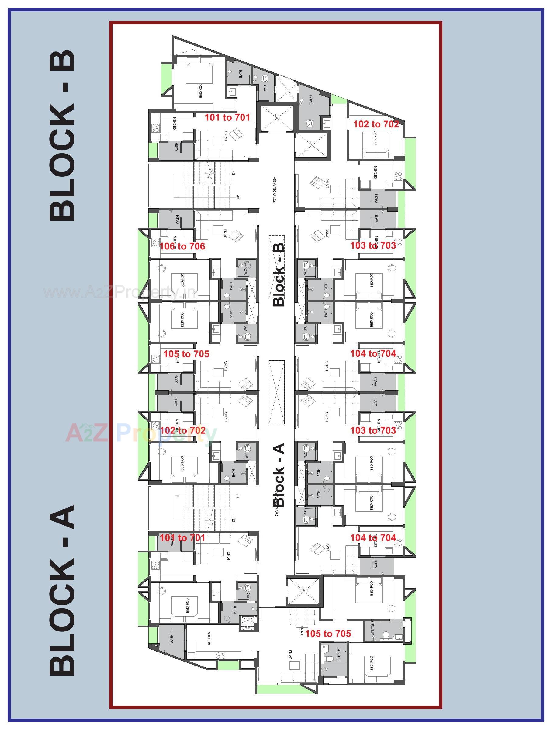 Layout of real estate project Rehmat Residency located at Kalol, Gandhinagar, Gujarat