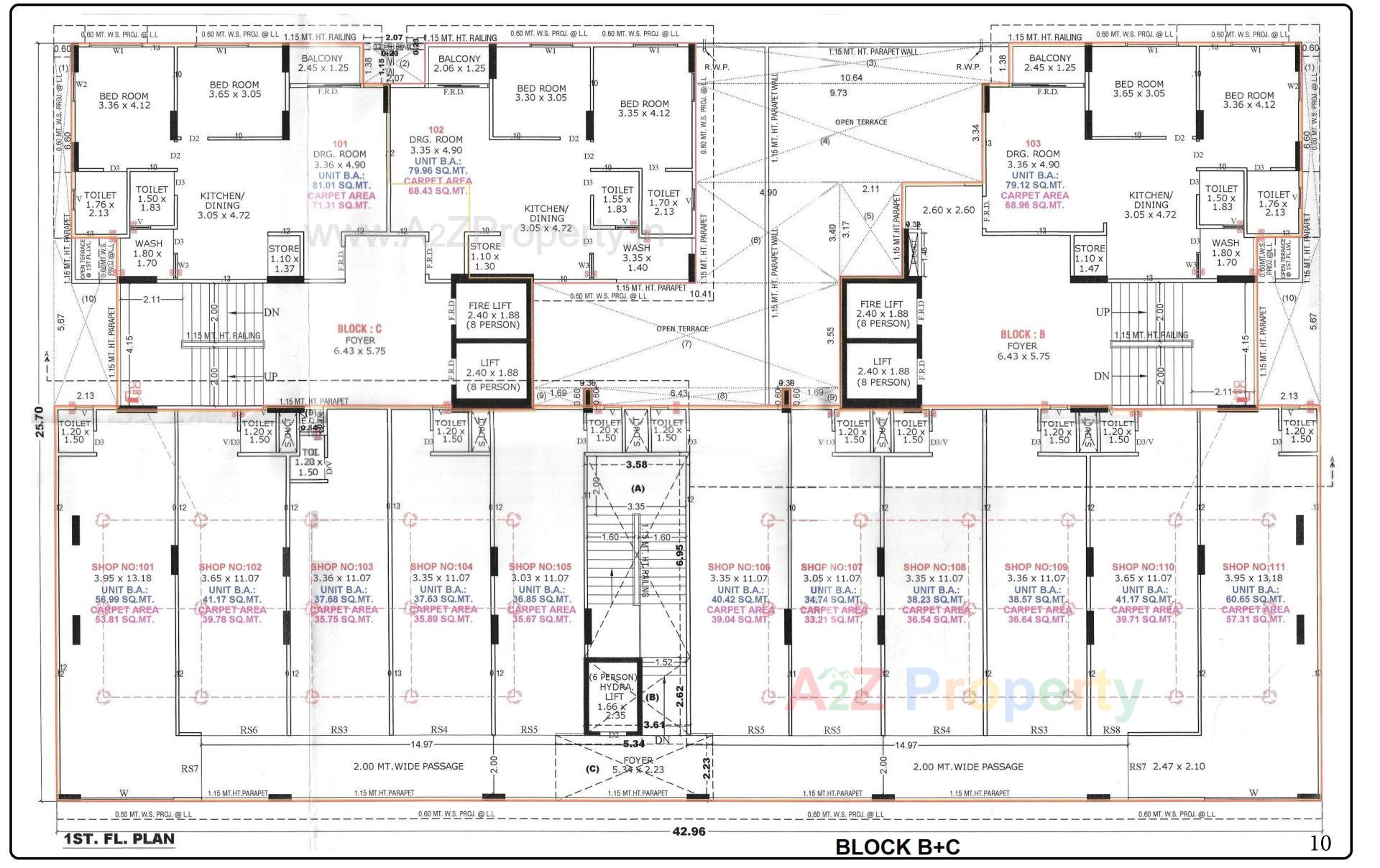 Layout of real estate project Rehvassa Saffron located at Chiloda, Gandhinagar, Gujarat