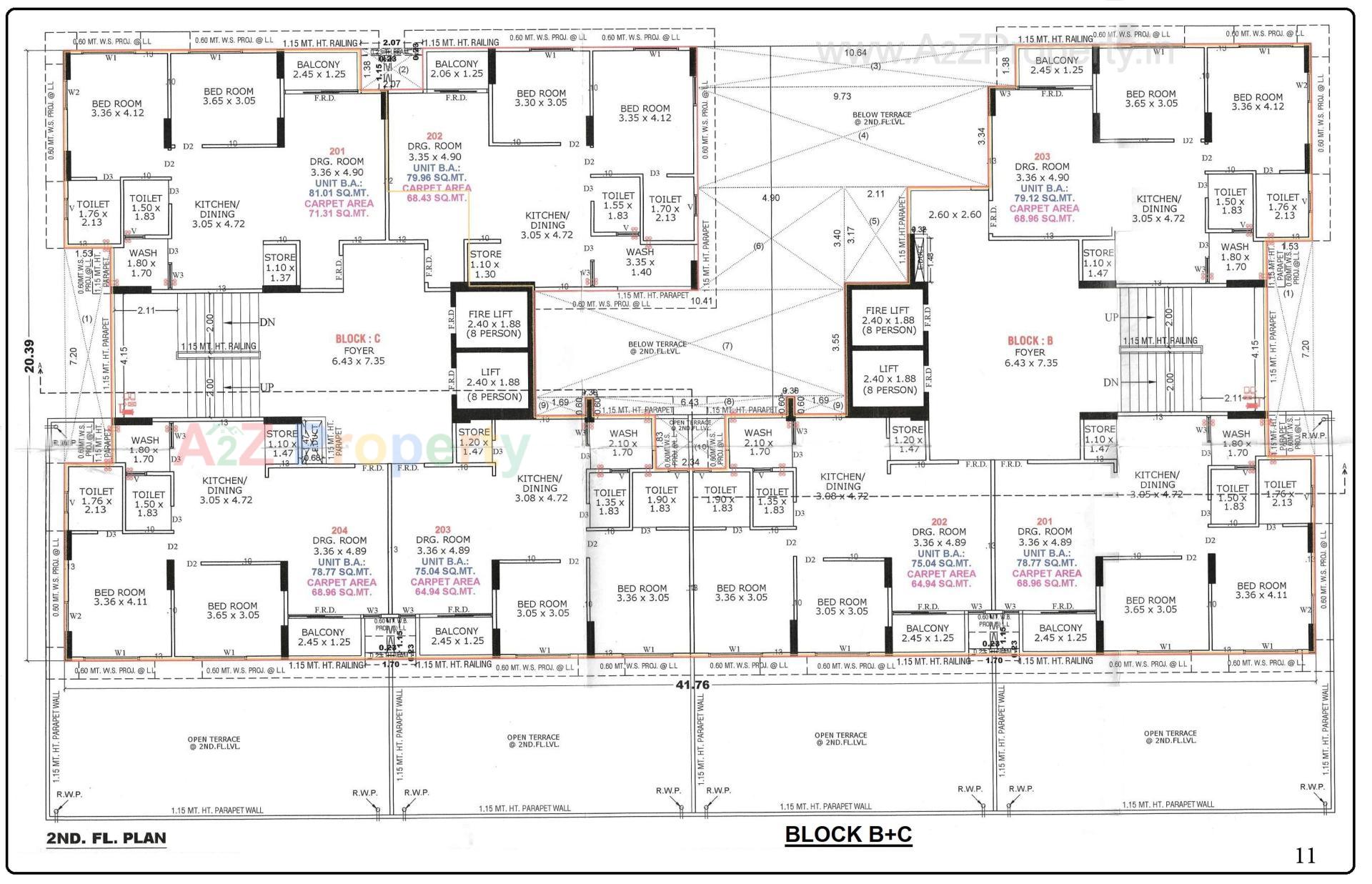Layout of real estate project Rehvassa Saffron located at Chiloda, Gandhinagar, Gujarat