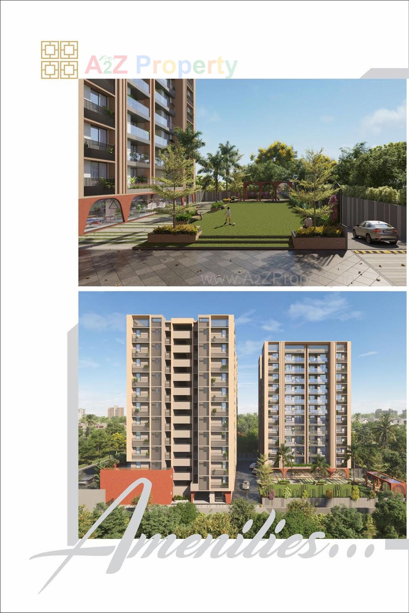 3D Elevation of real estate project Rehvassa Saffron located at Chiloda, Gandhinagar, Gujarat