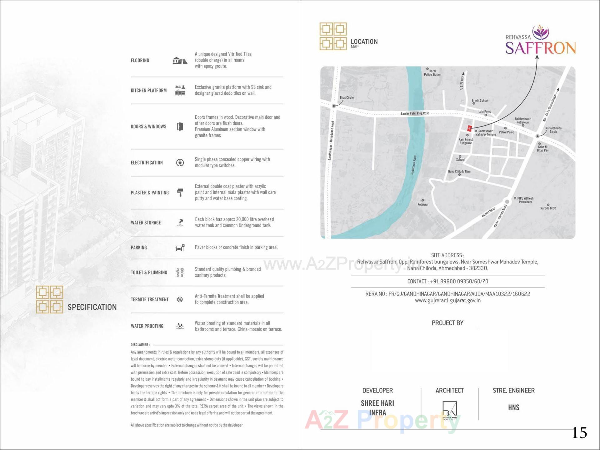  of real estate project Rehvassa Saffron located at Chiloda, Gandhinagar, Gujarat