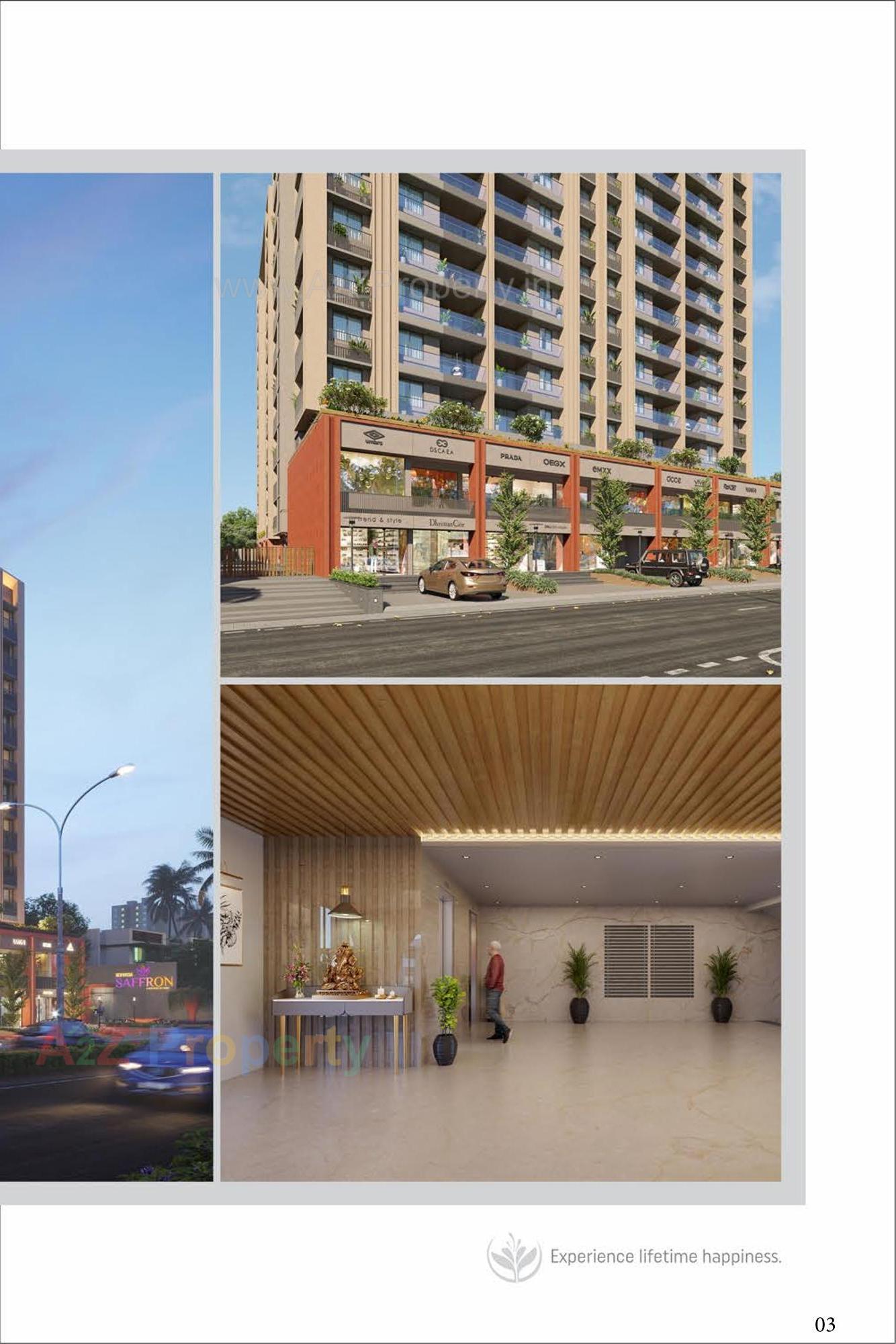 3D Elevation of real estate project Rehvassa Saffron located at Chiloda, Gandhinagar, Gujarat