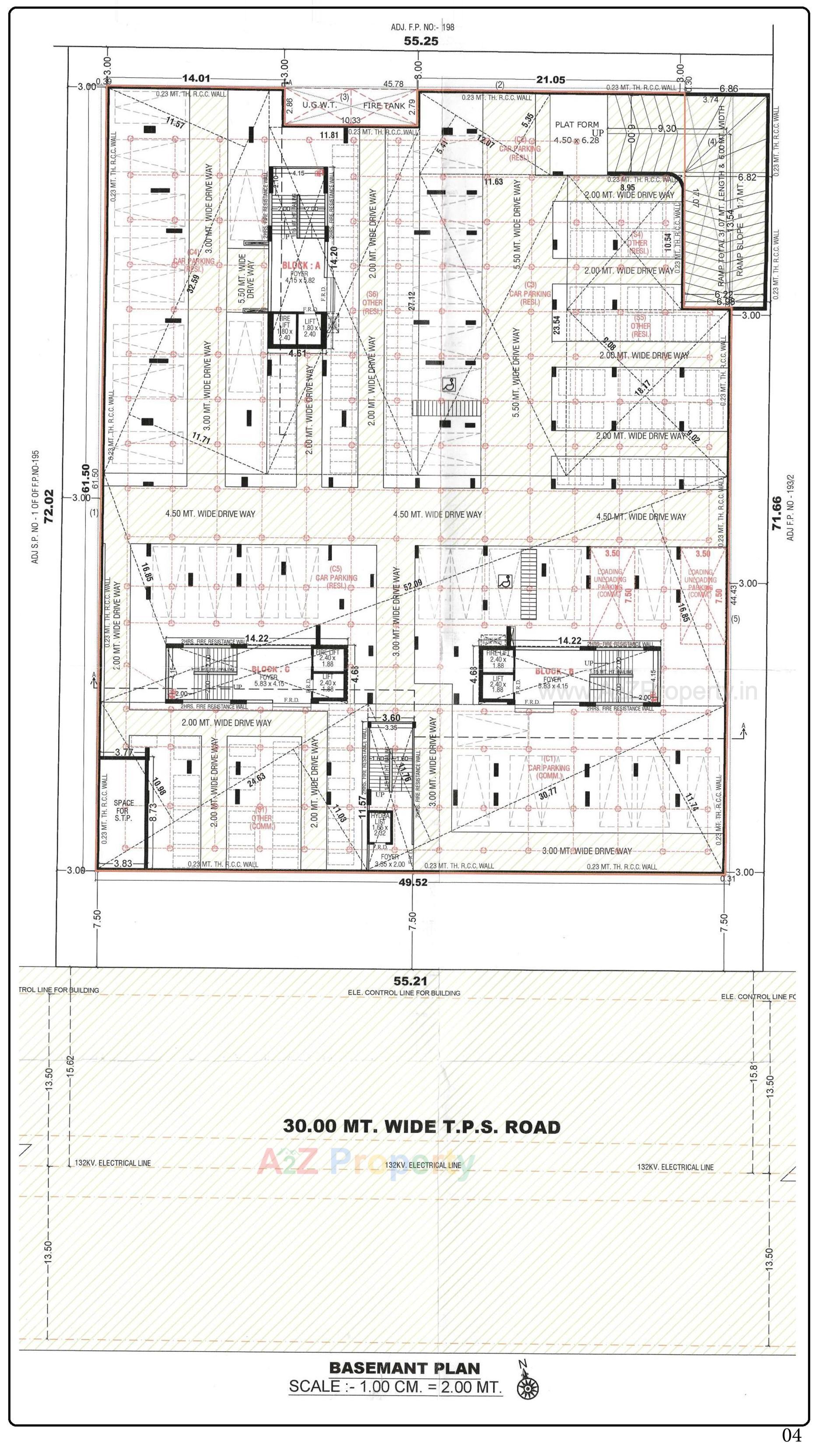Layout of real estate project Rehvassa Saffron located at Chiloda, Gandhinagar, Gujarat