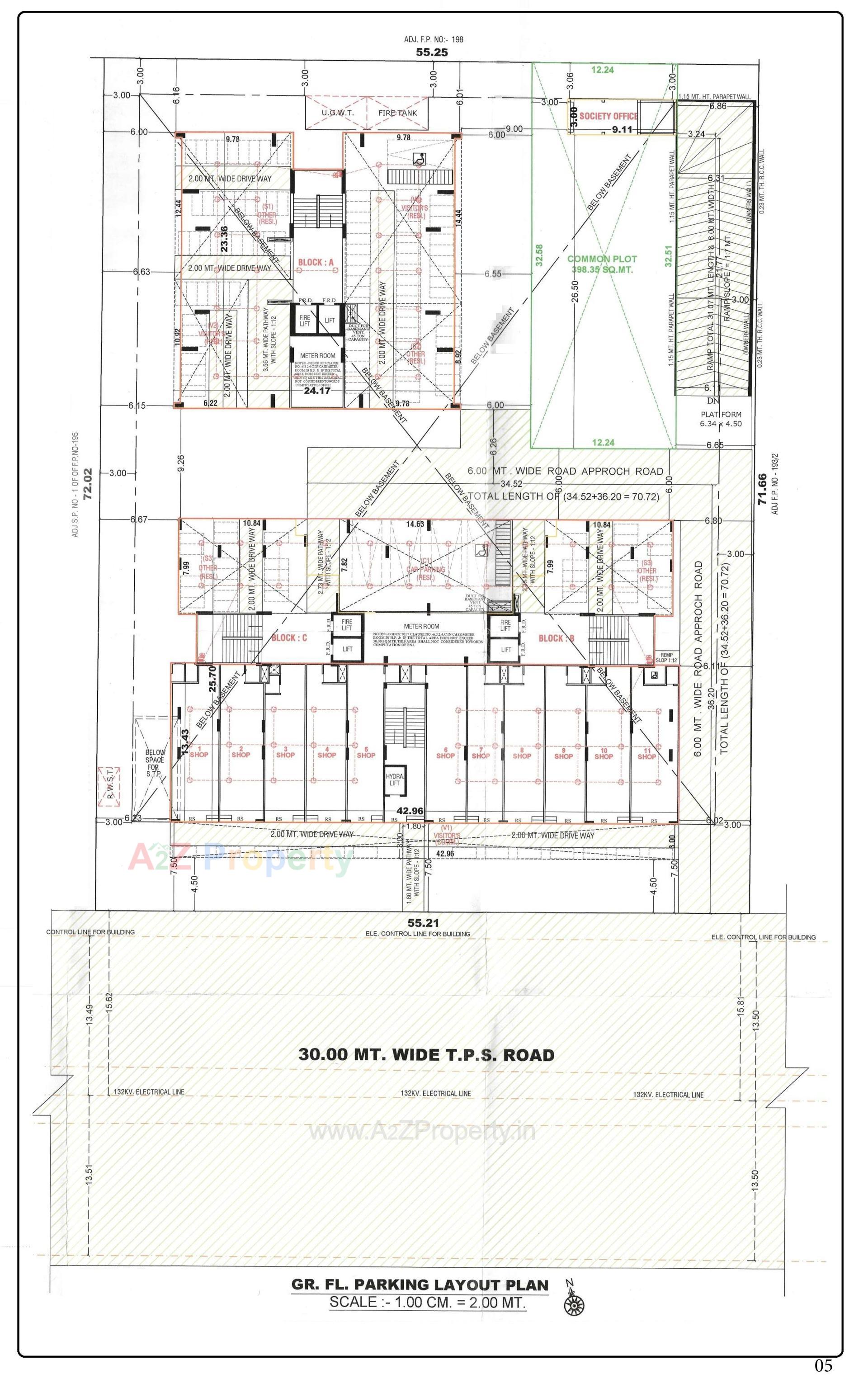 Layout of real estate project Rehvassa Saffron located at Chiloda, Gandhinagar, Gujarat