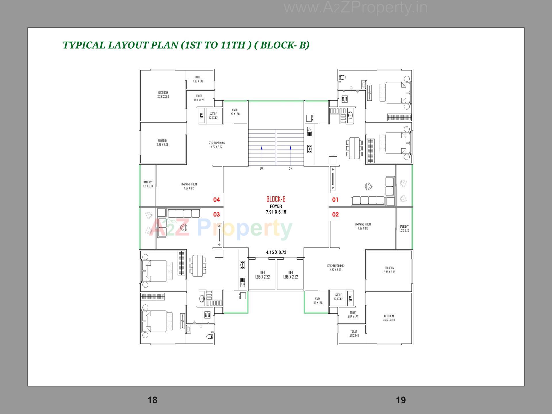 Layout of real estate project Revanta Fortune located at Gandhinagar, Gandhinagar, Gujarat