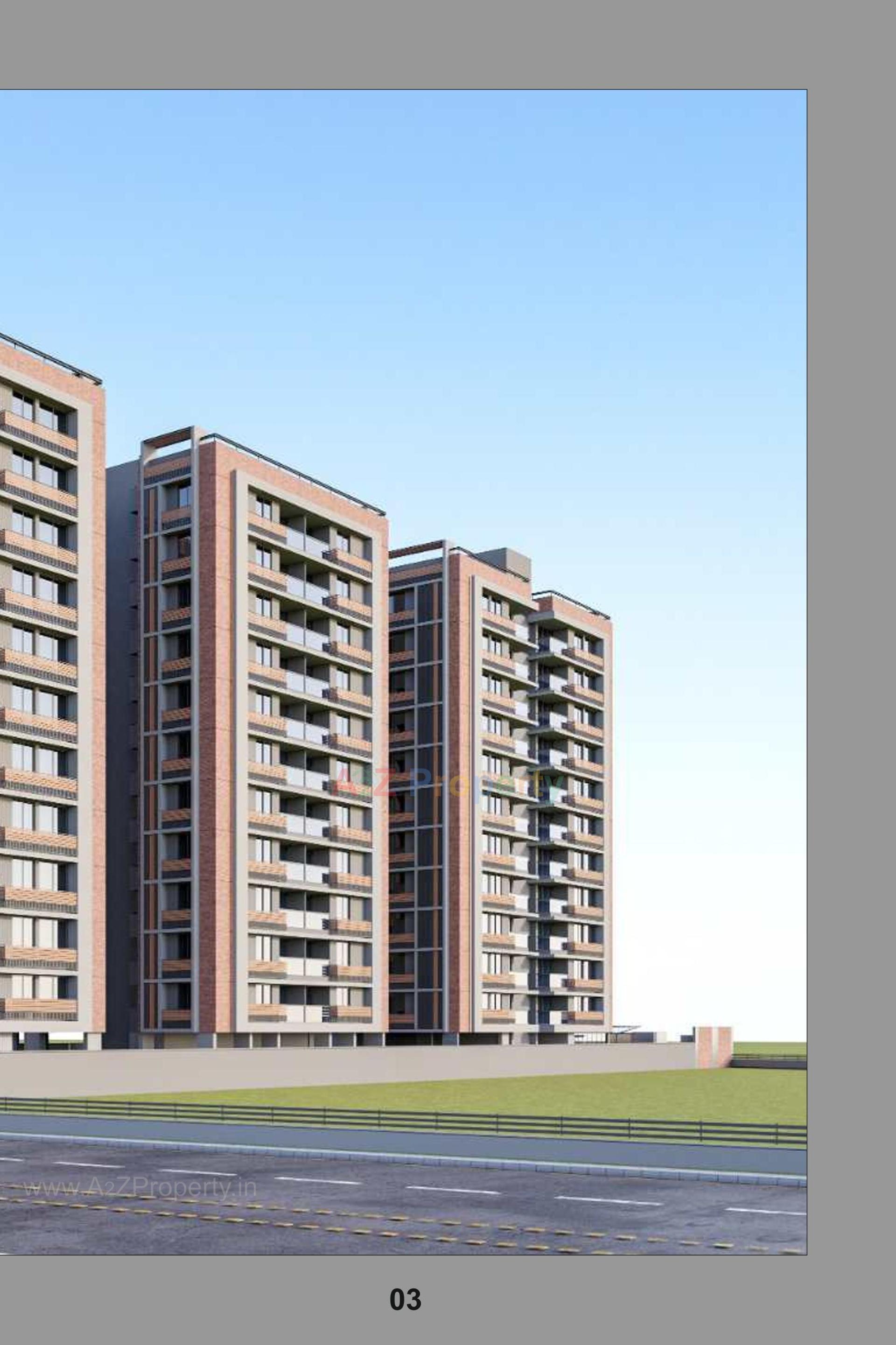 3D Elevation of real estate project Revanta Fortune located at Gandhinagar, Gandhinagar, Gujarat