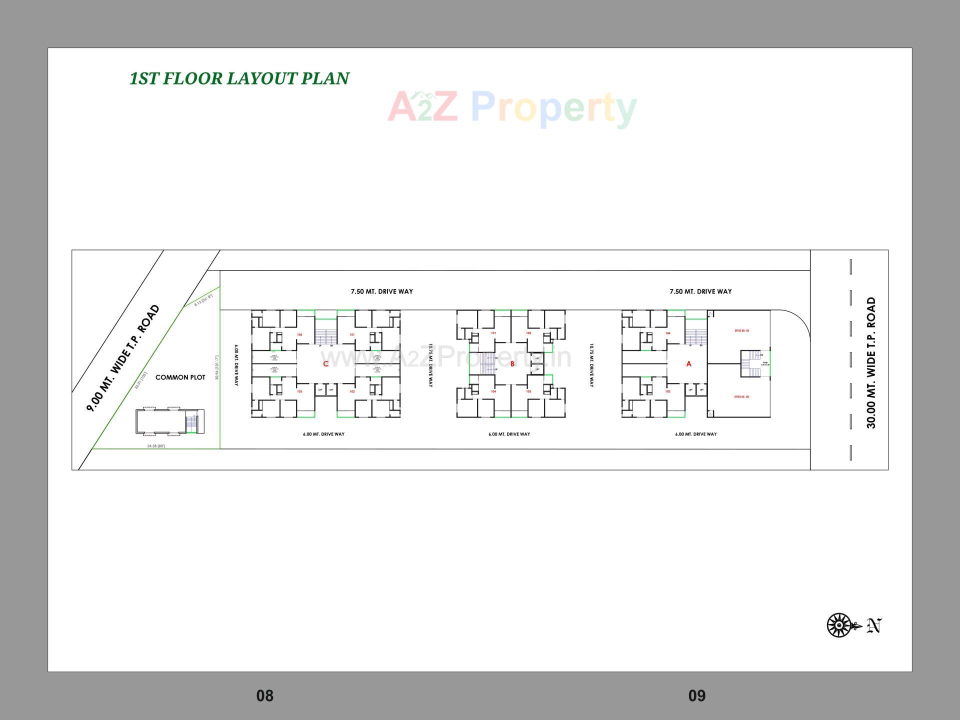 Layout of real estate project Revanta Fortune located at Gandhinagar, Gandhinagar, Gujarat