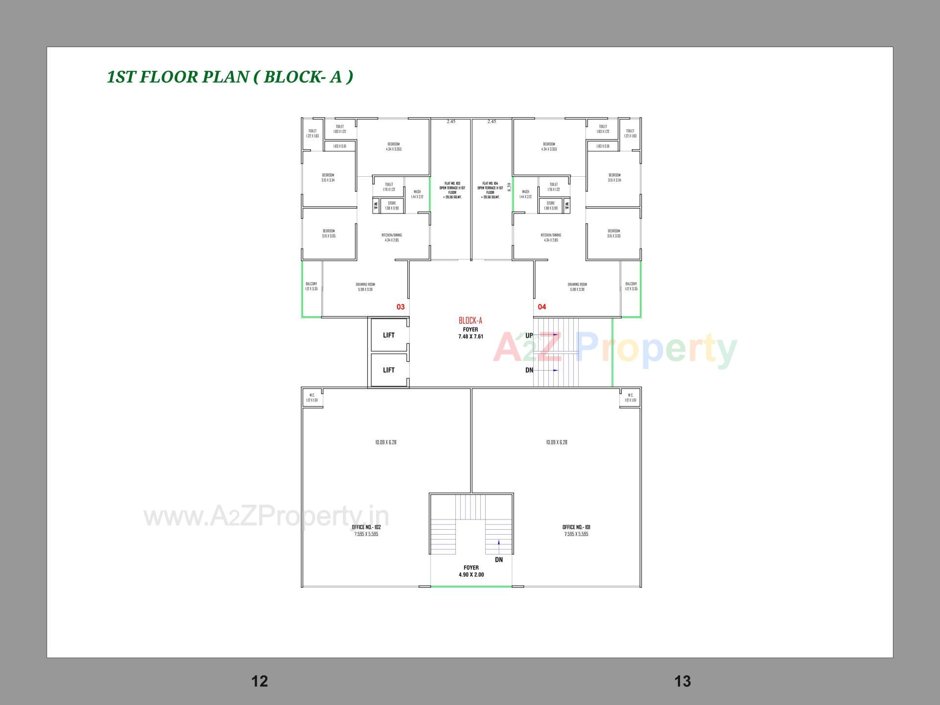 Layout of real estate project Revanta Fortune located at Gandhinagar, Gandhinagar, Gujarat