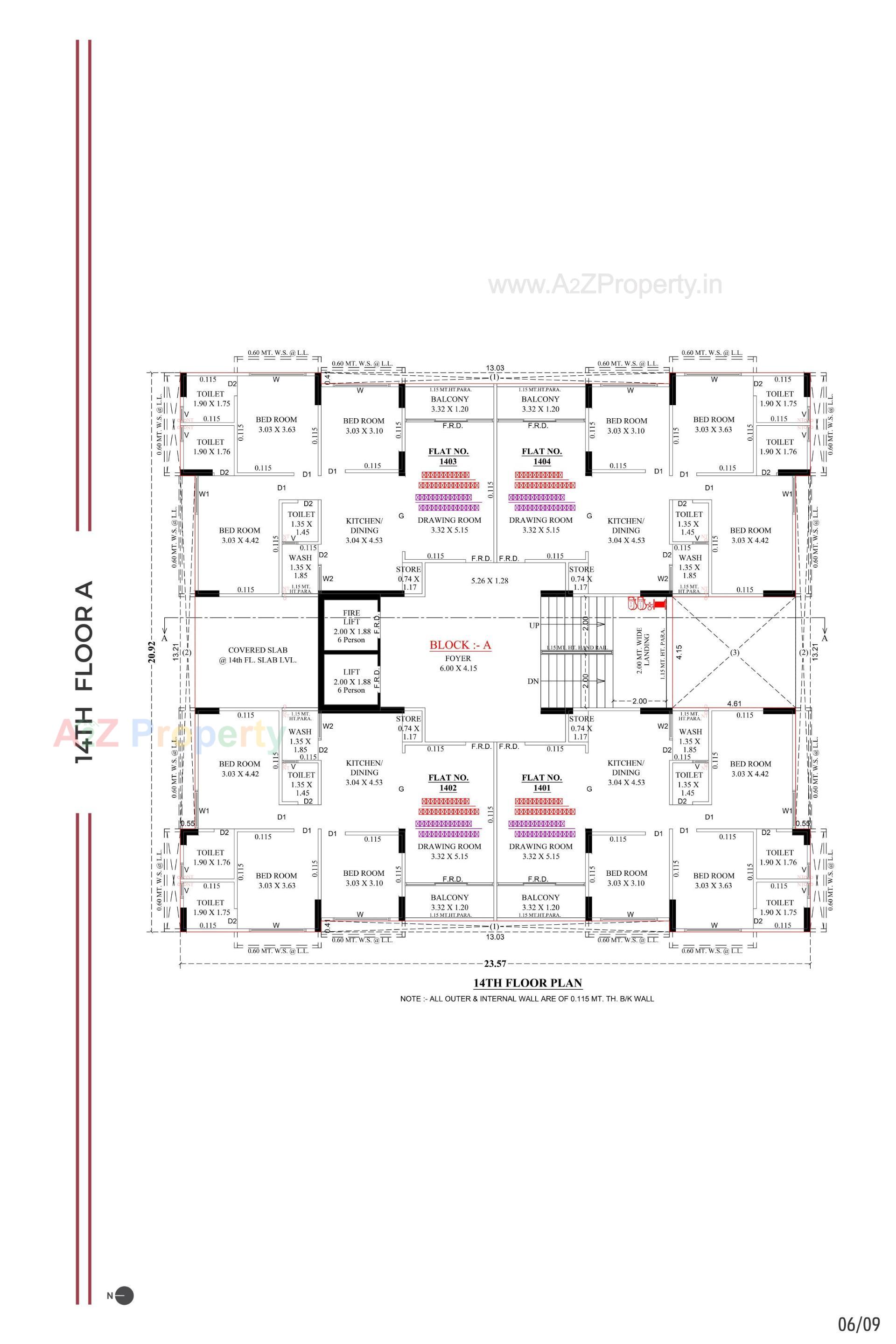 Layout of real estate project Rhythm Sky located at Zundal, Gandhinagar, Gujarat