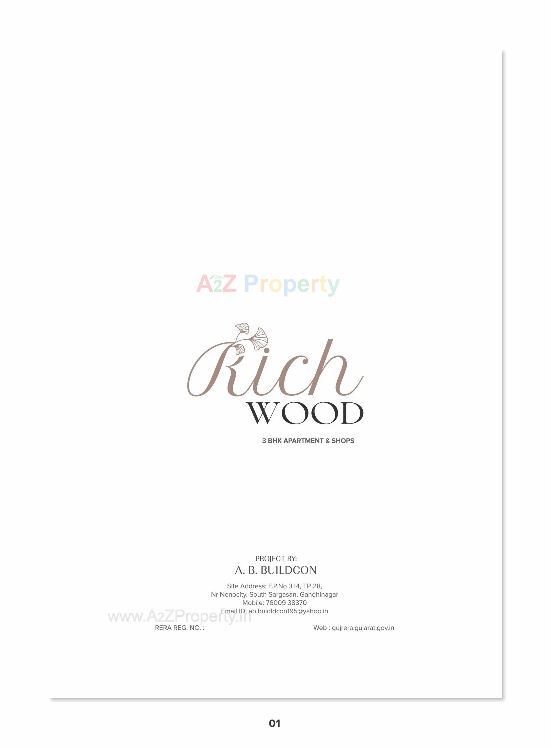  of real estate project Rich Wood located at Sargasan, Gandhinagar, Gujarat