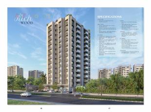 Elevation of real estate project Rich Wood located at Sargasan, Gandhinagar, Gujarat