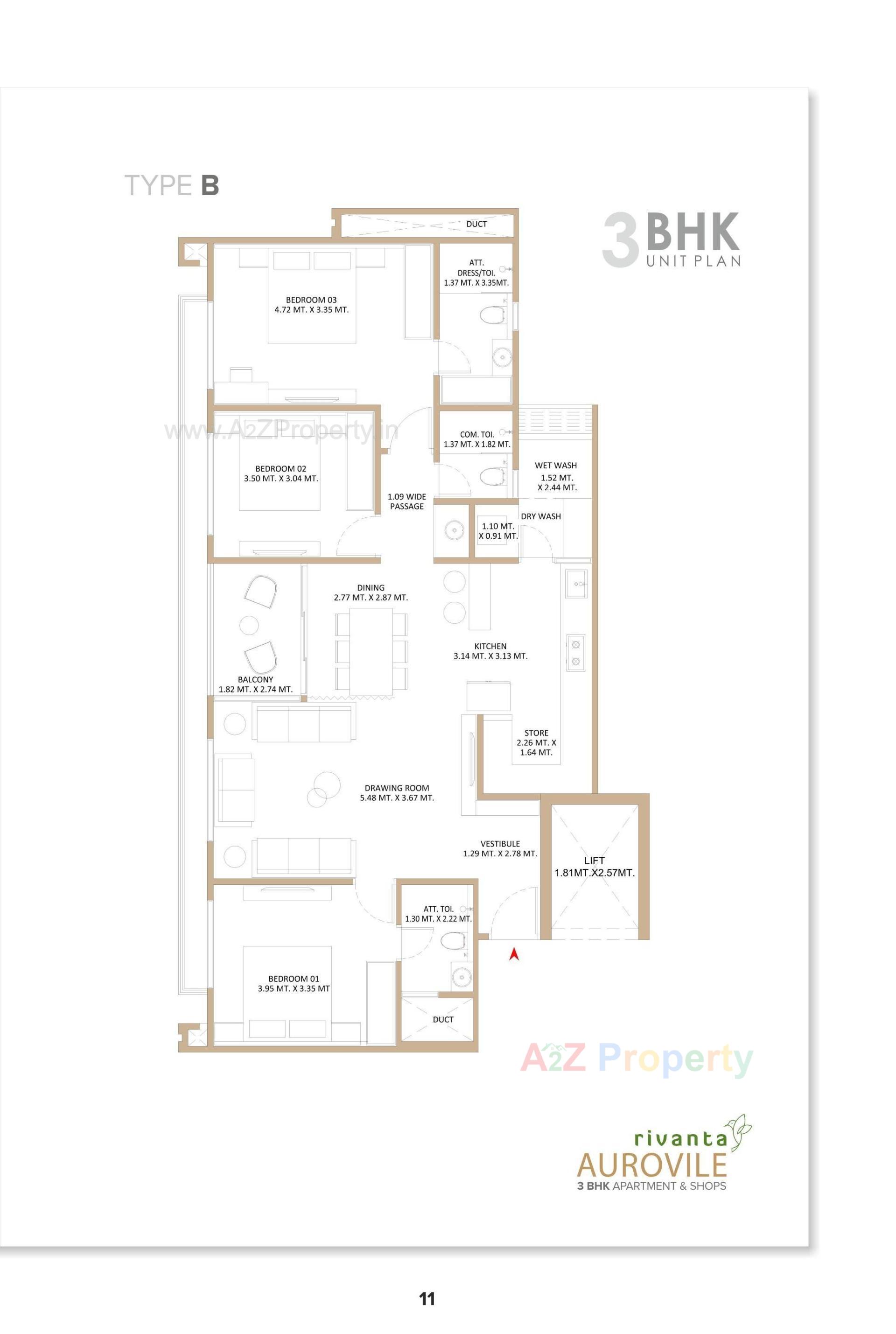 Layout of real estate project Rivanta Aurovile located at Por, Gandhinagar, Gujarat