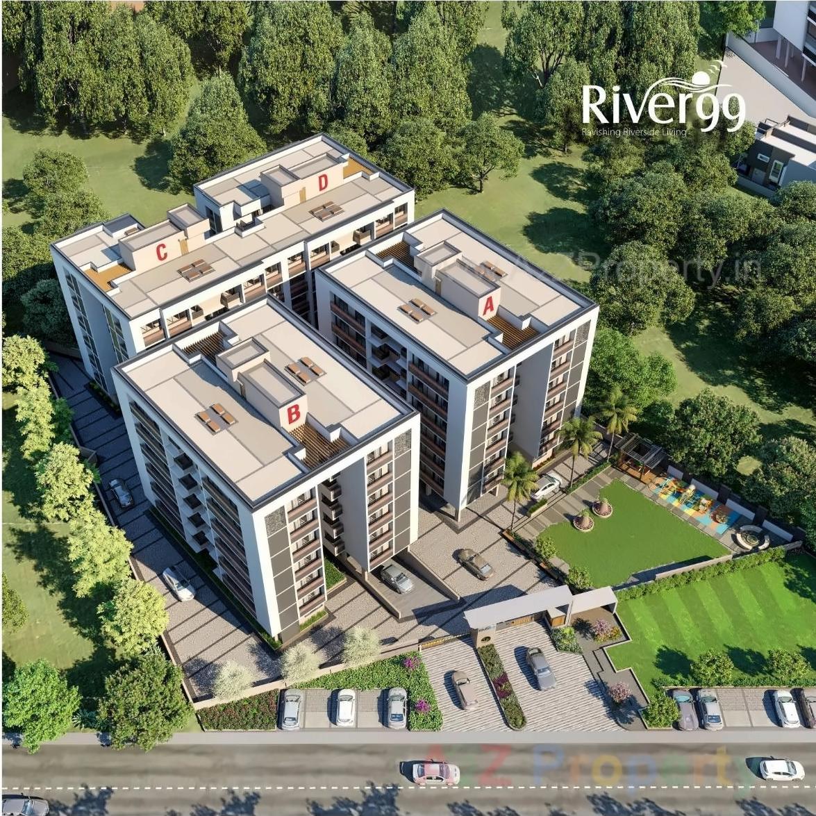 3D Elevation of real estate project River located at Gandhinagar, Gandhinagar, Gujarat