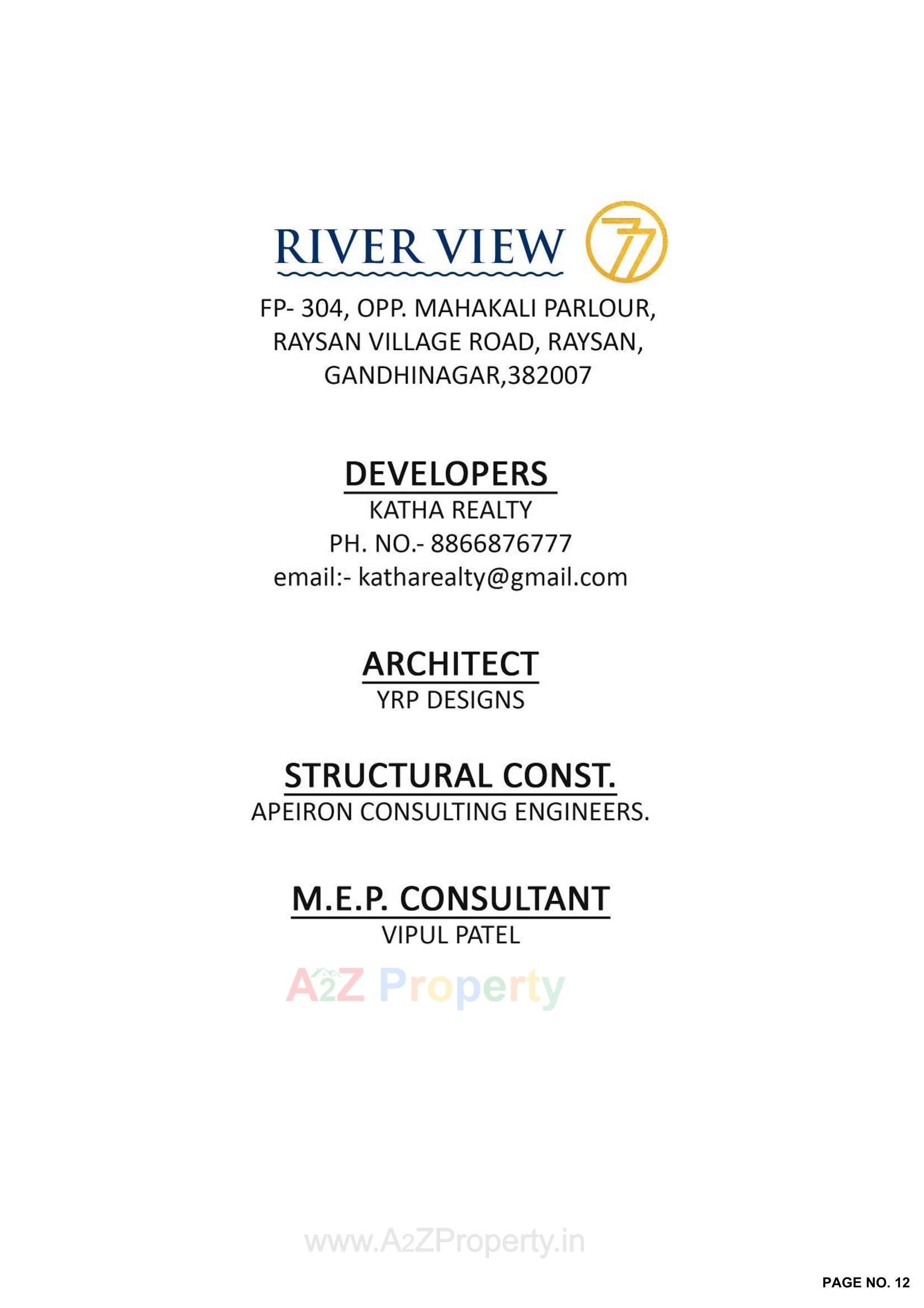 of real estate project River View located at Raysan, Gandhinagar, Gujarat