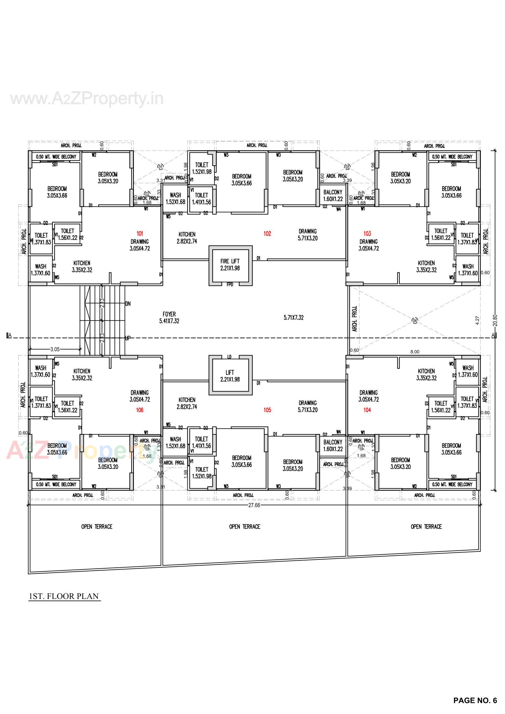 Layout of real estate project River View located at Raysan, Gandhinagar, Gujarat