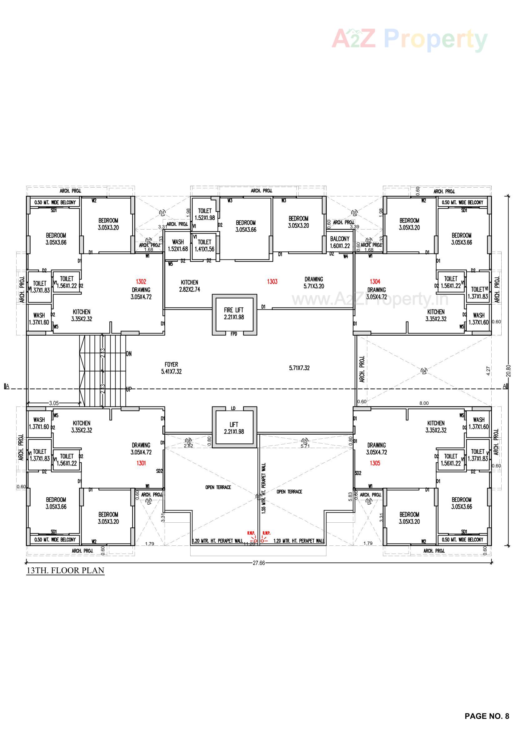Layout of real estate project River View located at Raysan, Gandhinagar, Gujarat
