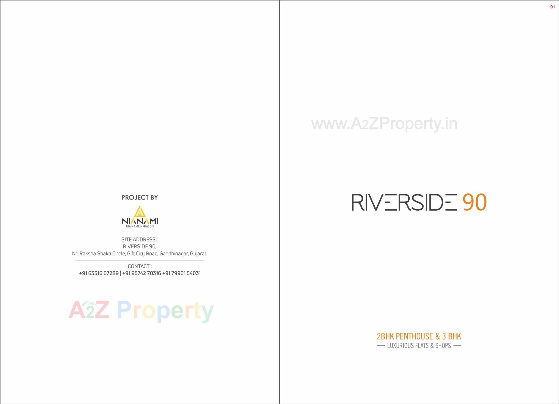 of real estate project Riverside 90 located at Kudasan, Gandhinagar, Gujarat