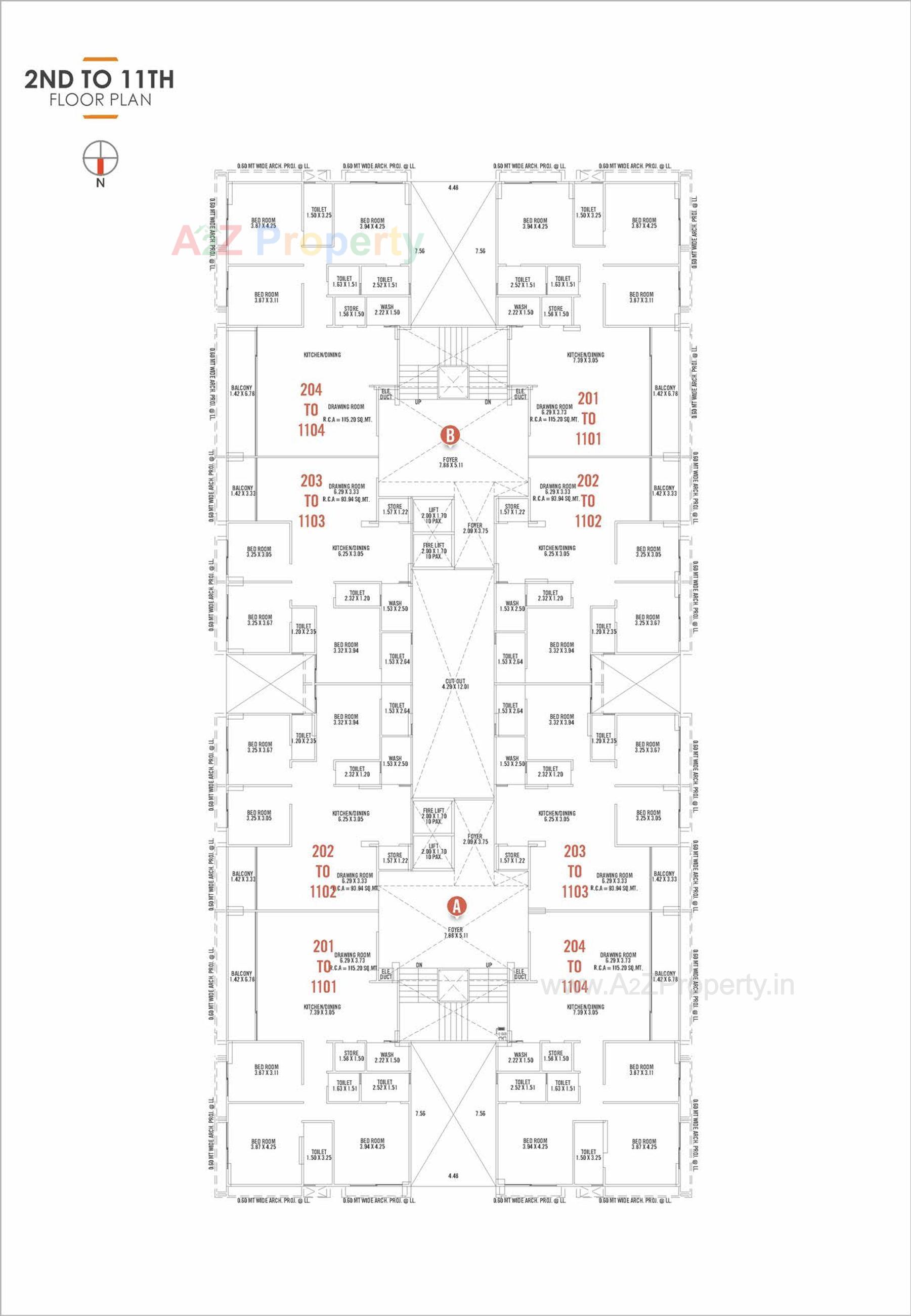 Layout of real estate project Riverside 90 located at Kudasan, Gandhinagar, Gujarat