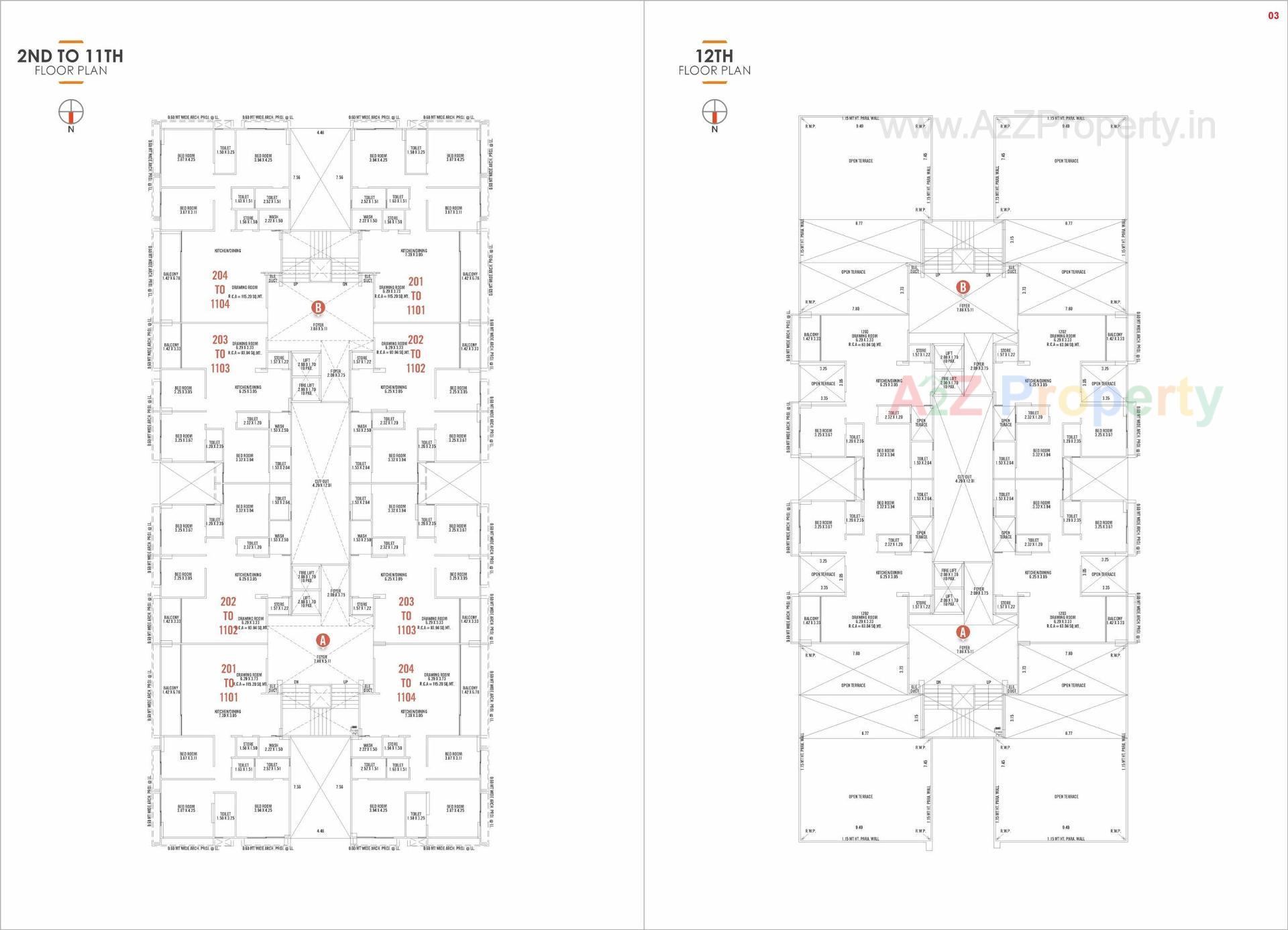 Layout of real estate project Riverside 90 located at Kudasan, Gandhinagar, Gujarat