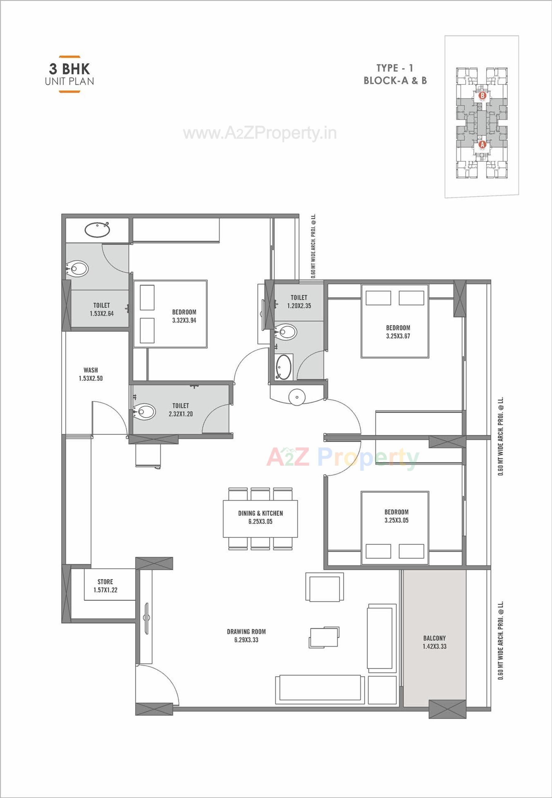 Layout of real estate project Riverside 90 located at Kudasan, Gandhinagar, Gujarat