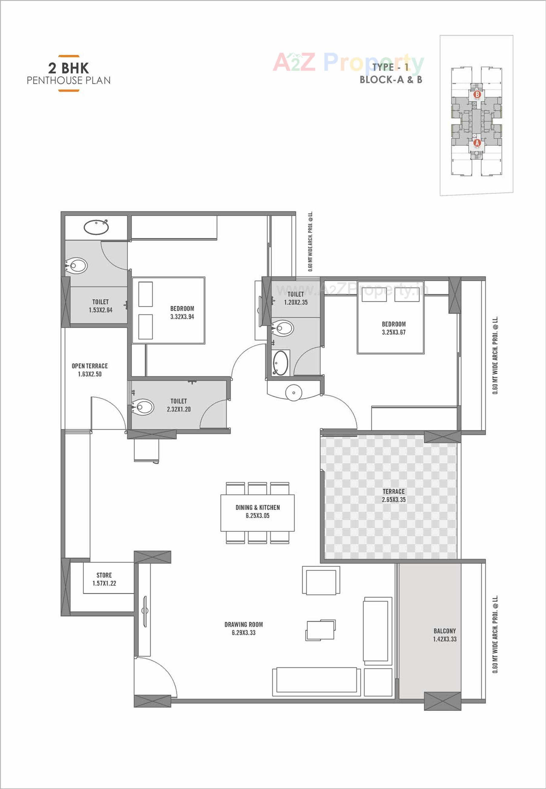 Layout of real estate project Riverside 90 located at Kudasan, Gandhinagar, Gujarat