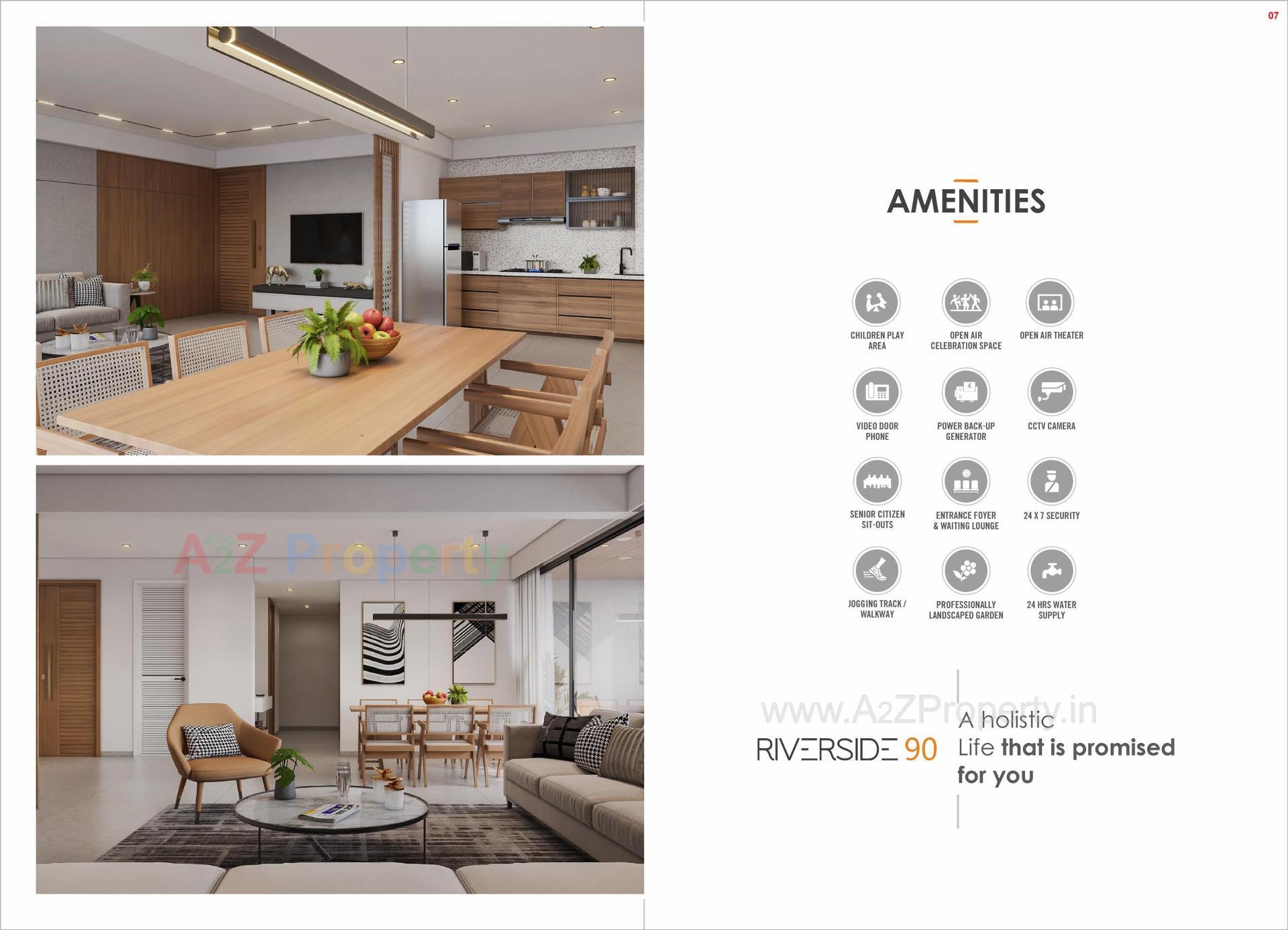  of real estate project Riverside 90 located at Kudasan, Gandhinagar, Gujarat