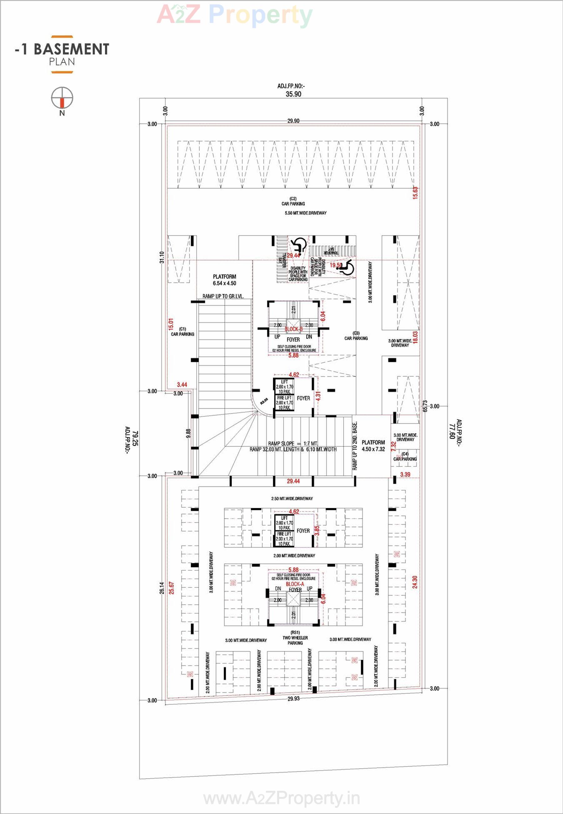 Layout of real estate project Riverside 90 located at Kudasan, Gandhinagar, Gujarat
