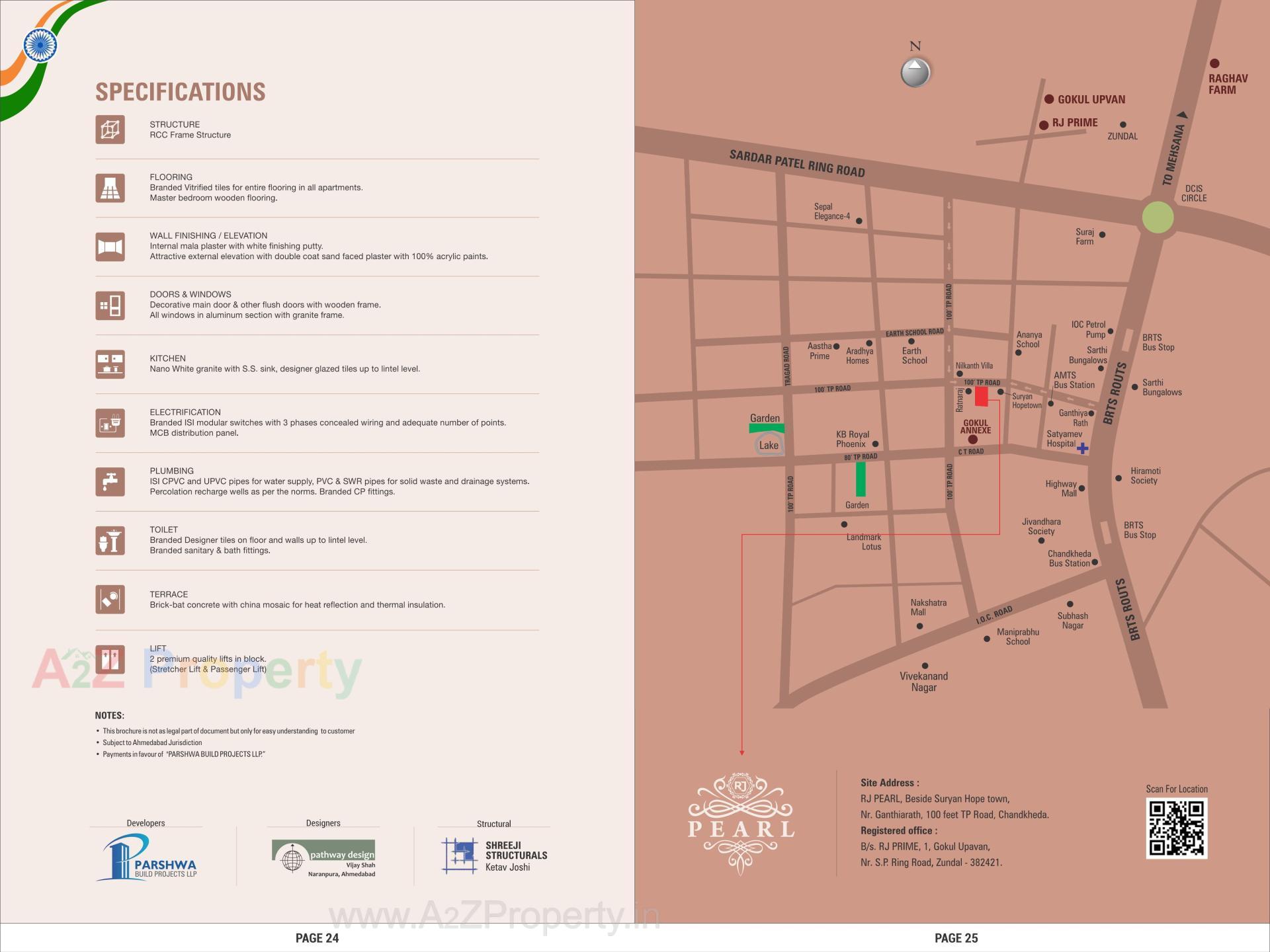  of real estate project Rj Pearl located at Chandkhed, Gandhinagar, Gujarat