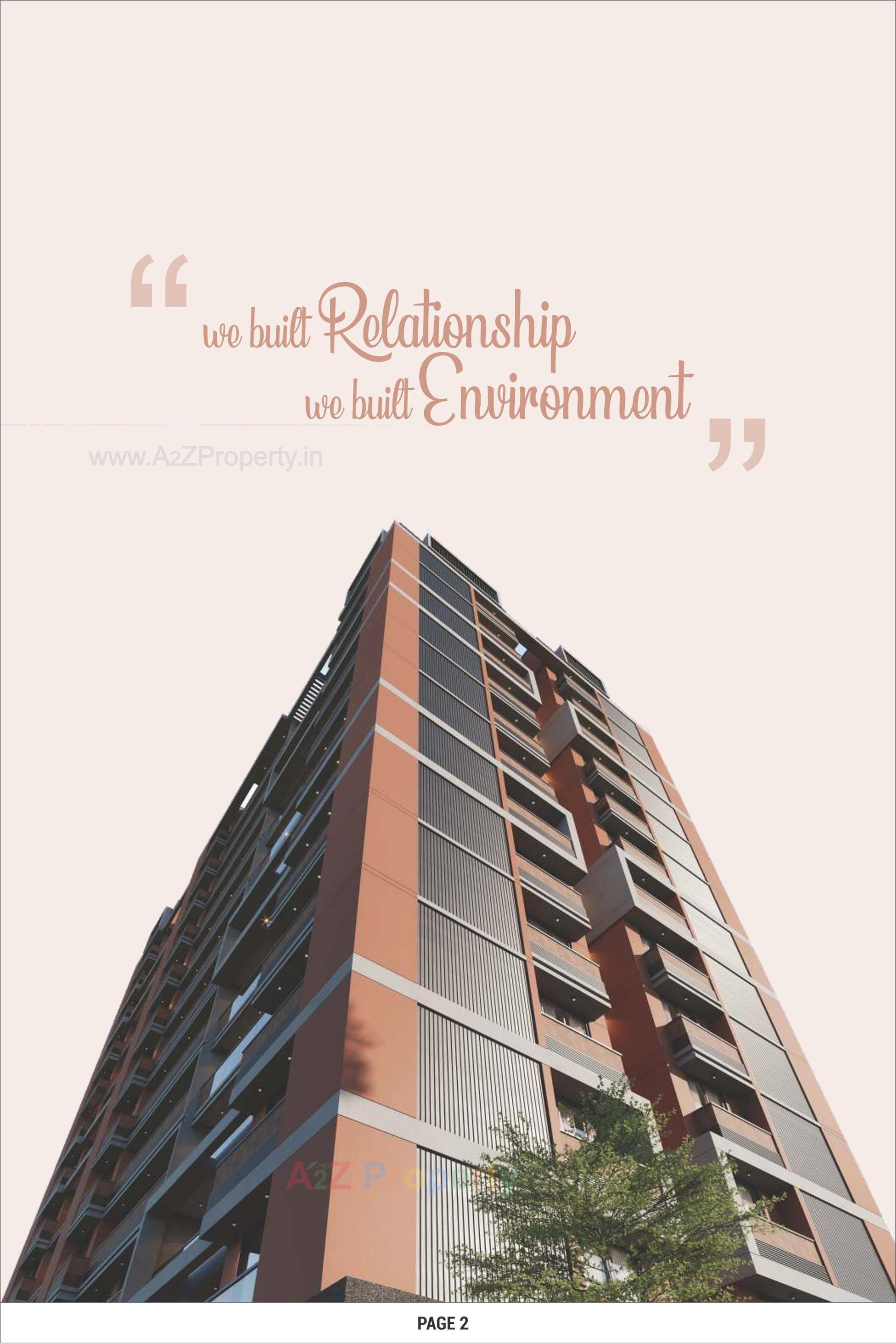 3D Elevation of real estate project Rj Pearl located at Chandkhed, Gandhinagar, Gujarat