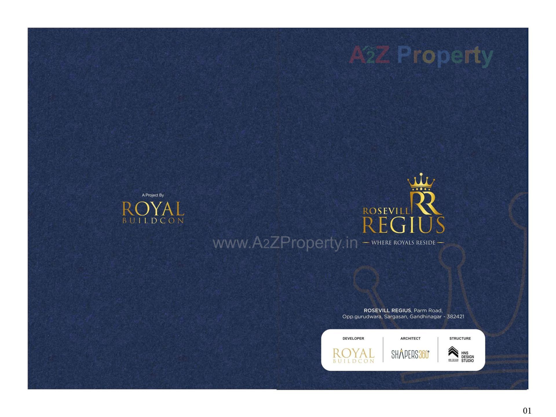  of real estate project Rosevill Regius located at Sargasan, Gandhinagar, Gujarat