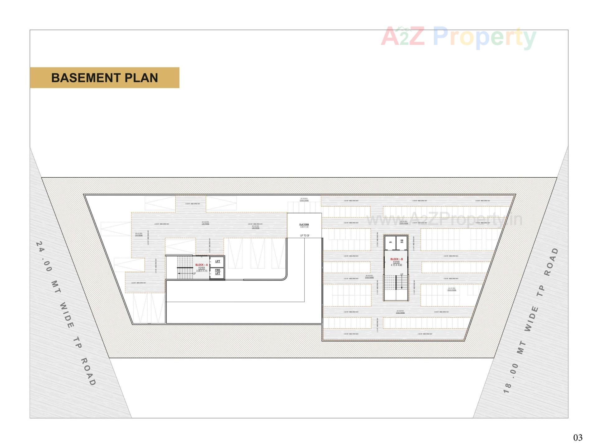 Layout of real estate project Rosevill Regius located at Sargasan, Gandhinagar, Gujarat