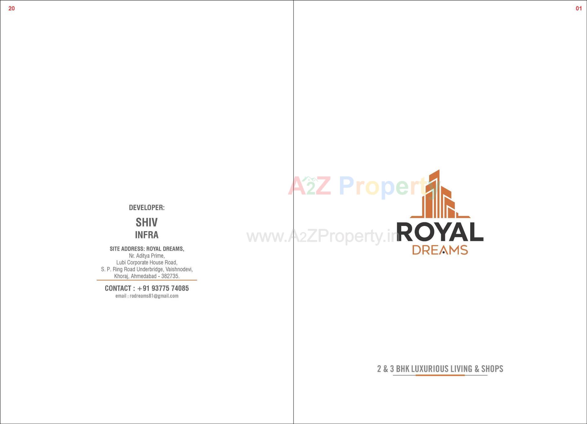  of real estate project Royal Dreams located at Khoraj, Gandhinagar, Gujarat