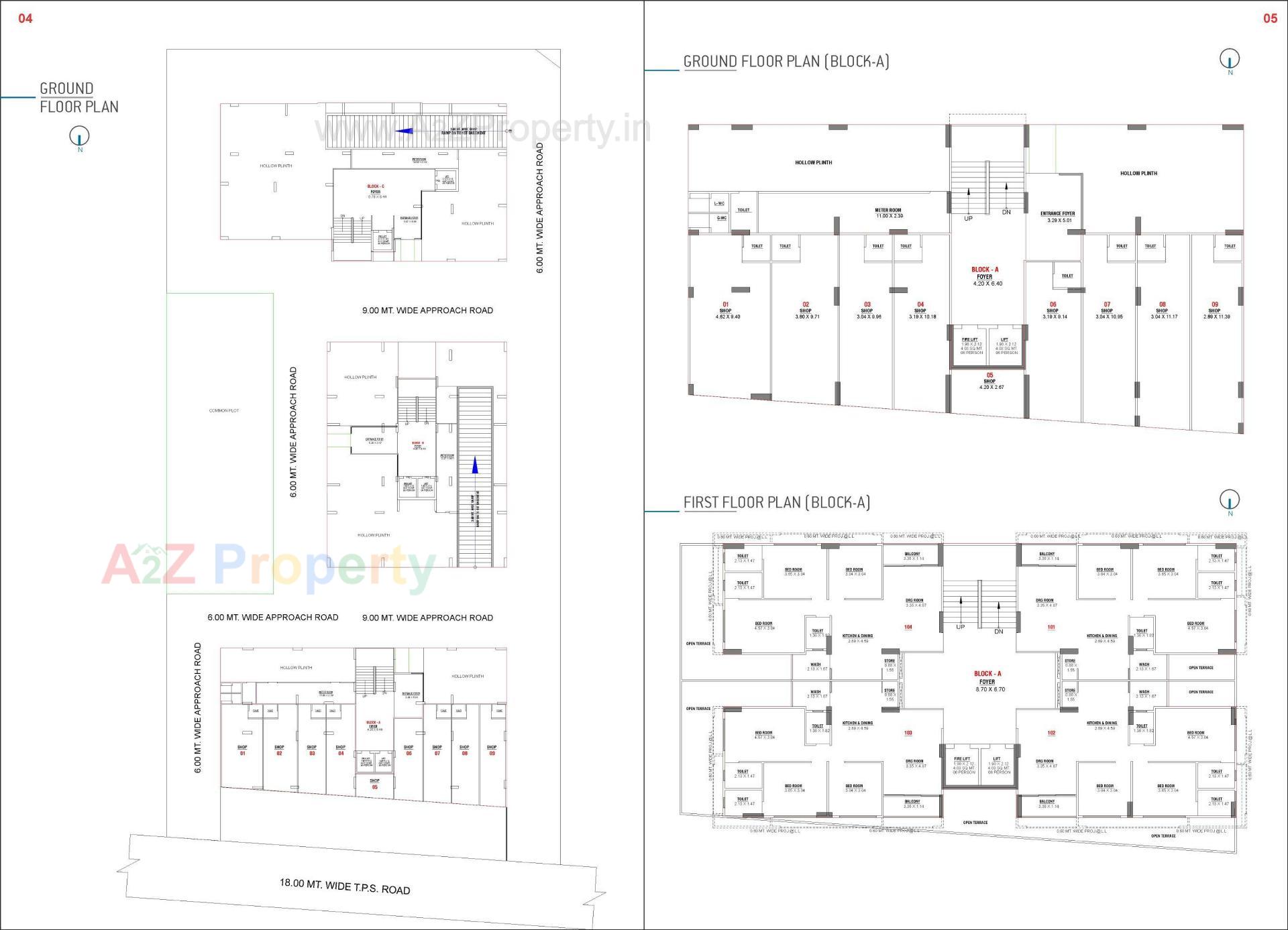 Layout of real estate project Royal Dreams located at Khoraj, Gandhinagar, Gujarat