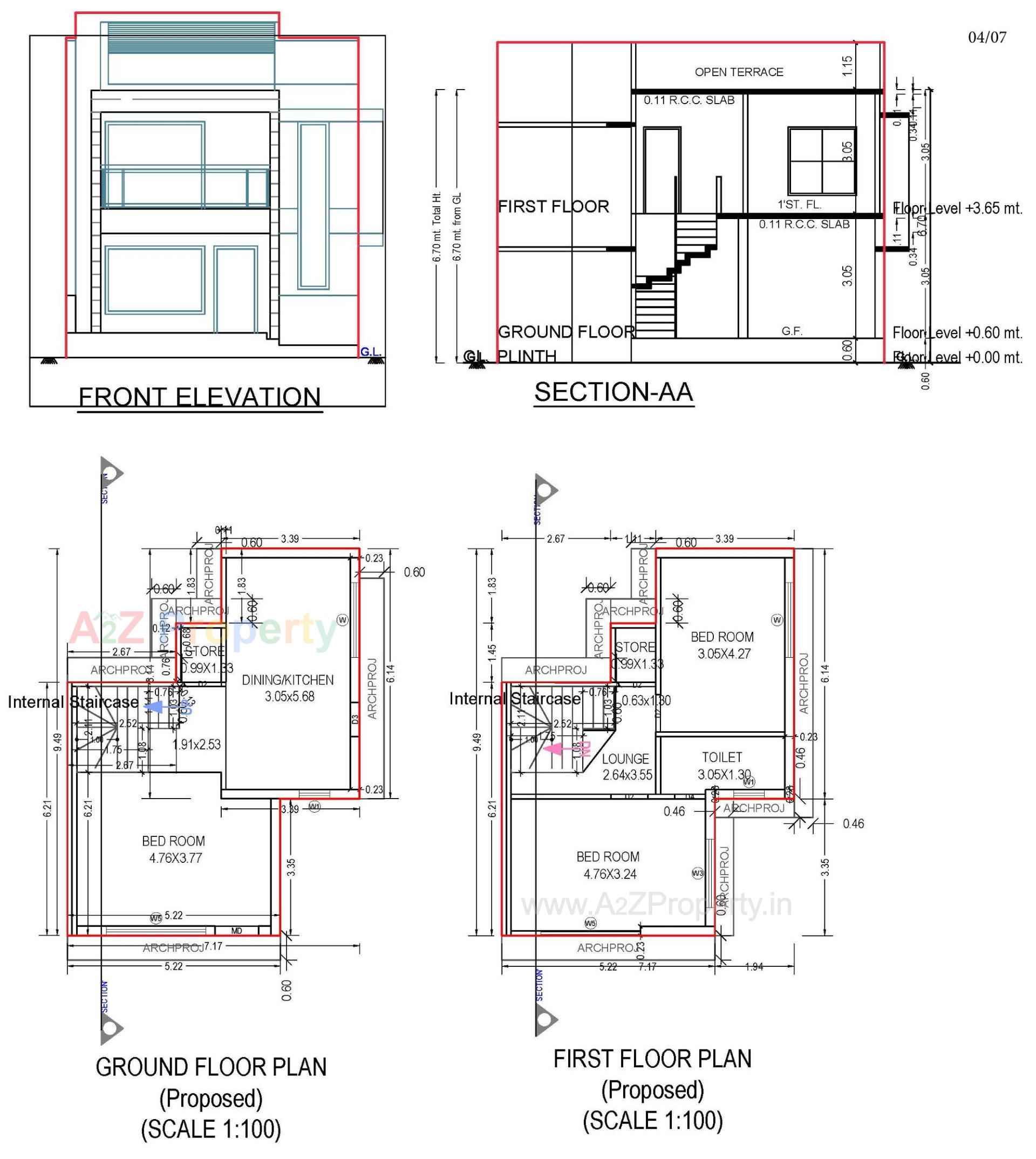 Layout of real estate project Royal Orchid located at Zundal, Gandhinagar, Gujarat