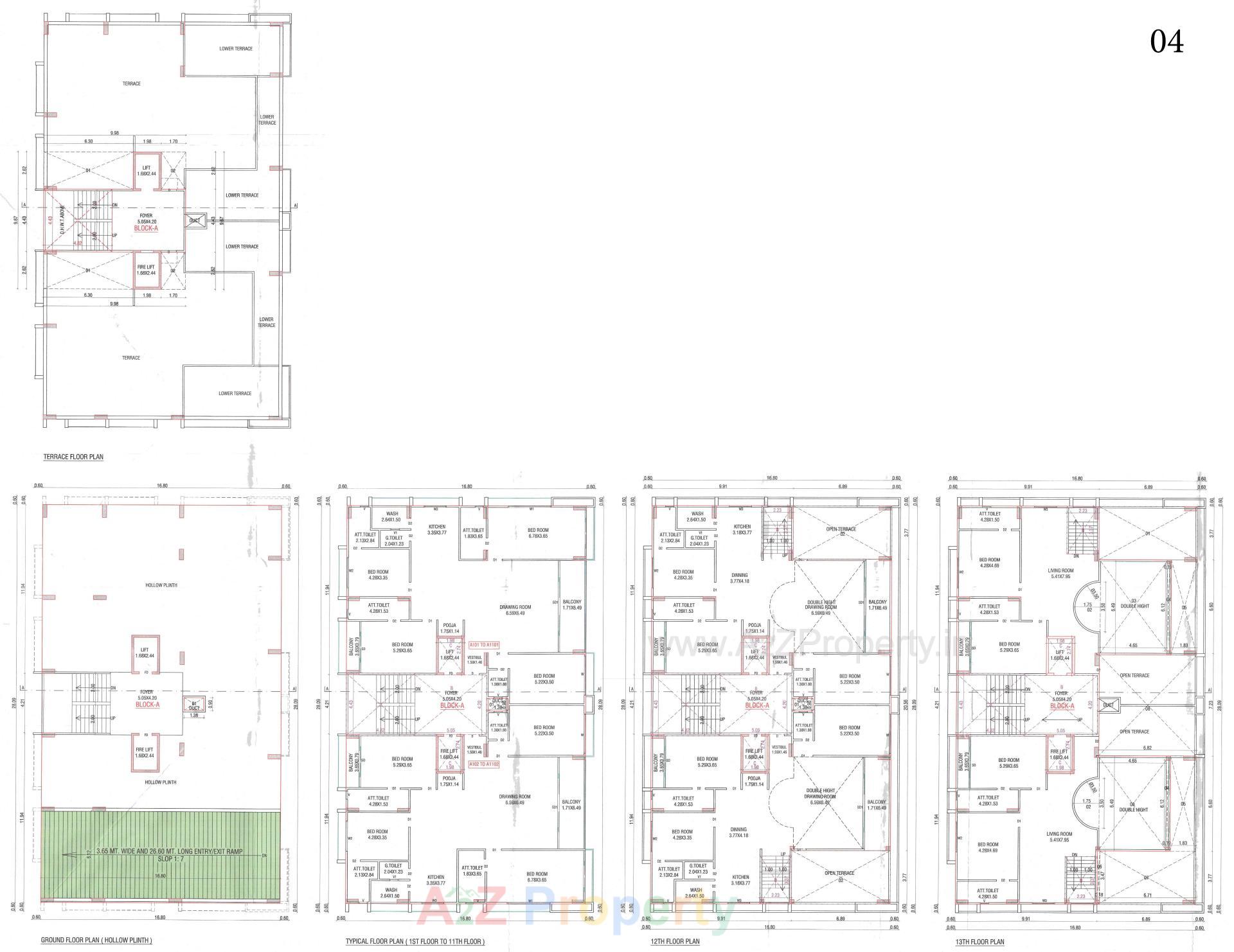 Layout of real estate project Royal Relexa Gold located at Kudasan, Gandhinagar, Gujarat