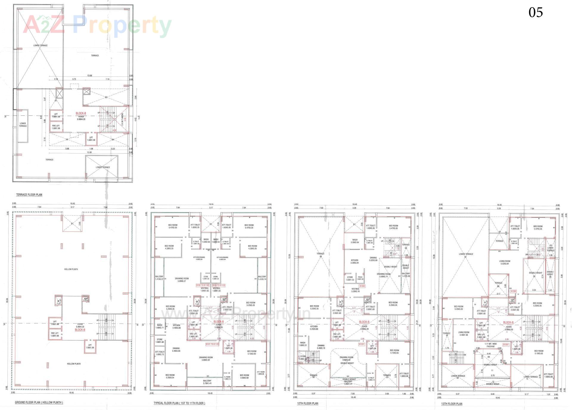 Layout of real estate project Royal Relexa Gold located at Kudasan, Gandhinagar, Gujarat