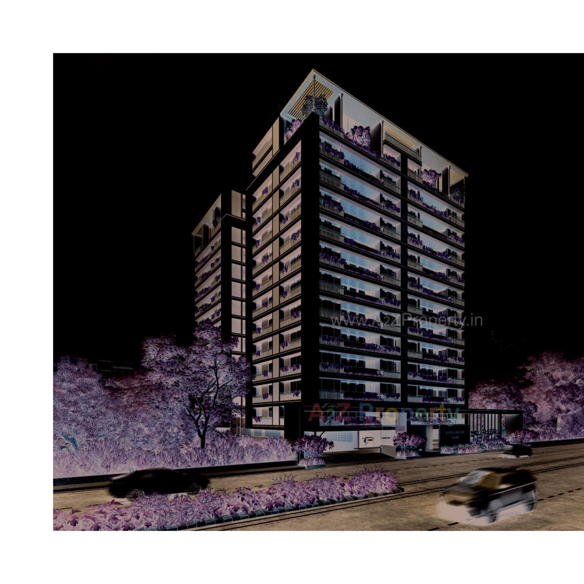 3D Elevation of real estate project Royal Relexa Gold located at Kudasan, Gandhinagar, Gujarat