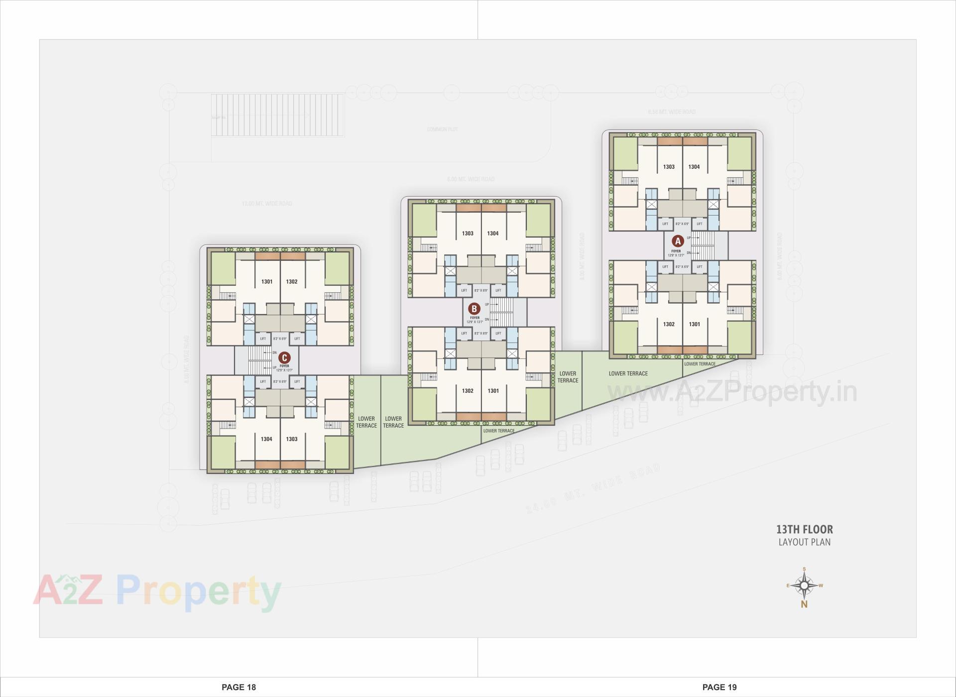 Layout of real estate project Royal Revanta located at Kudasan, Gandhinagar, Gujarat