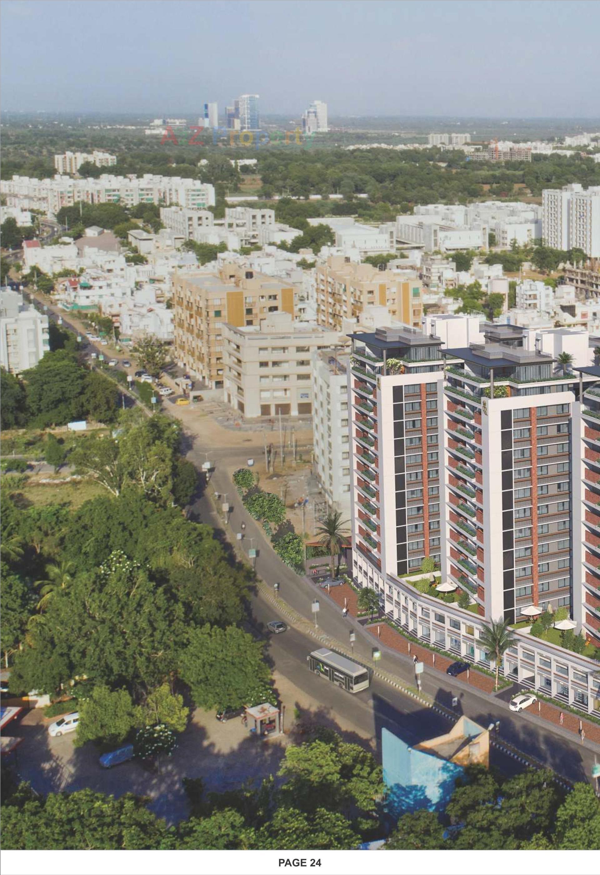 3D Elevation of real estate project Royal Revanta located at Kudasan, Gandhinagar, Gujarat