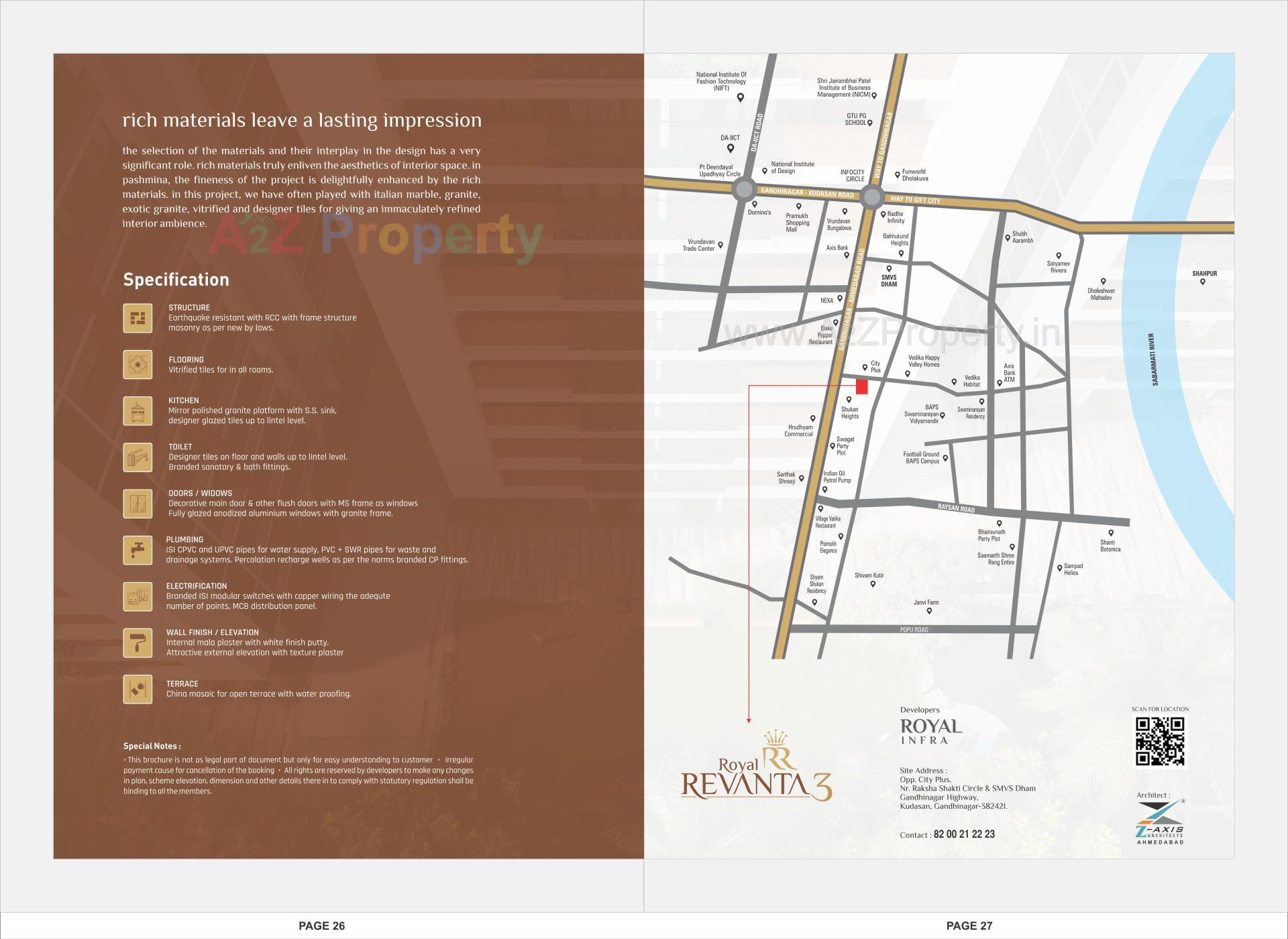  of real estate project Royal Revanta located at Kudasan, Gandhinagar, Gujarat