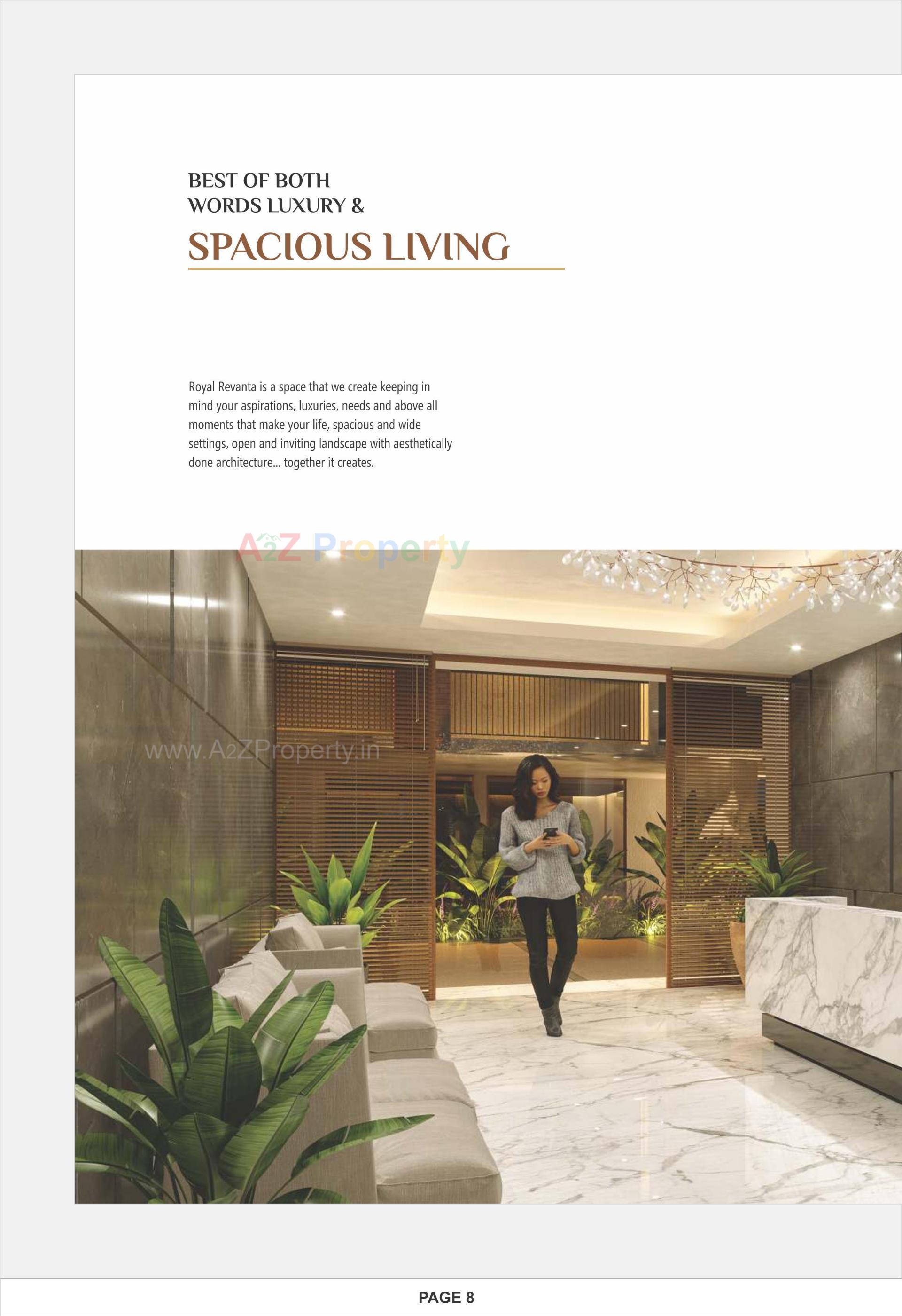 3D Elevation of real estate project Royal Revanta located at Kudasan, Gandhinagar, Gujarat