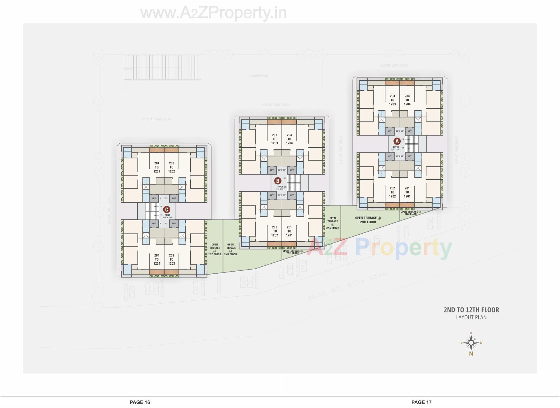 Layout of real estate project Royal Revanta located at Kudasan, Gandhinagar, Gujarat