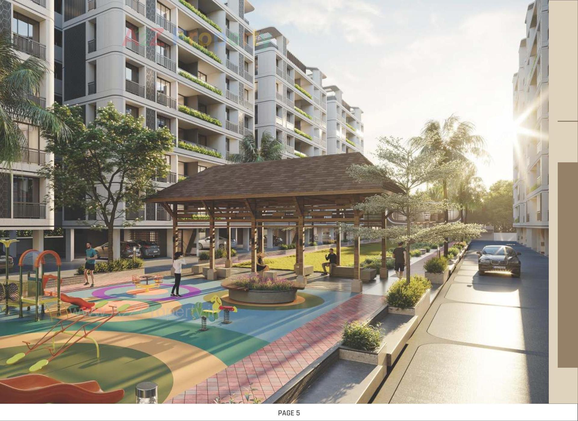 3D Elevation of real estate project Royal Riviera located at Randesan, Gandhinagar, Gujarat