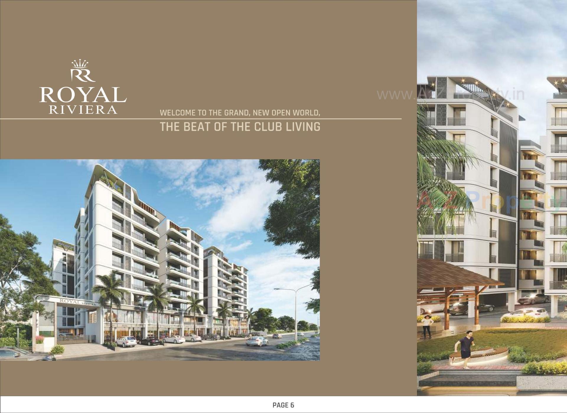3D Elevation of real estate project Royal Riviera located at Randesan, Gandhinagar, Gujarat