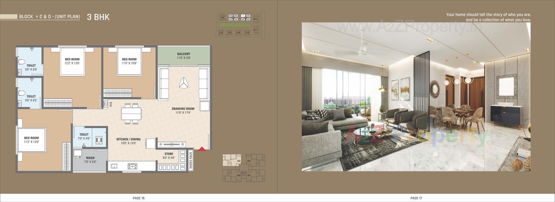 Layout of real estate project Royal Riviera located at Randesan, Gandhinagar, Gujarat